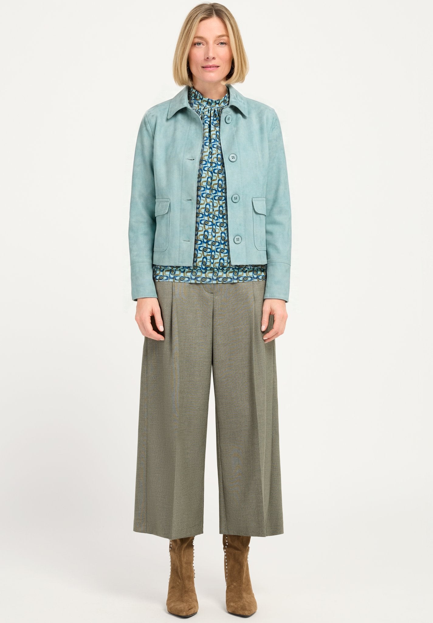 Bianca Damen Blazer Stone Blue