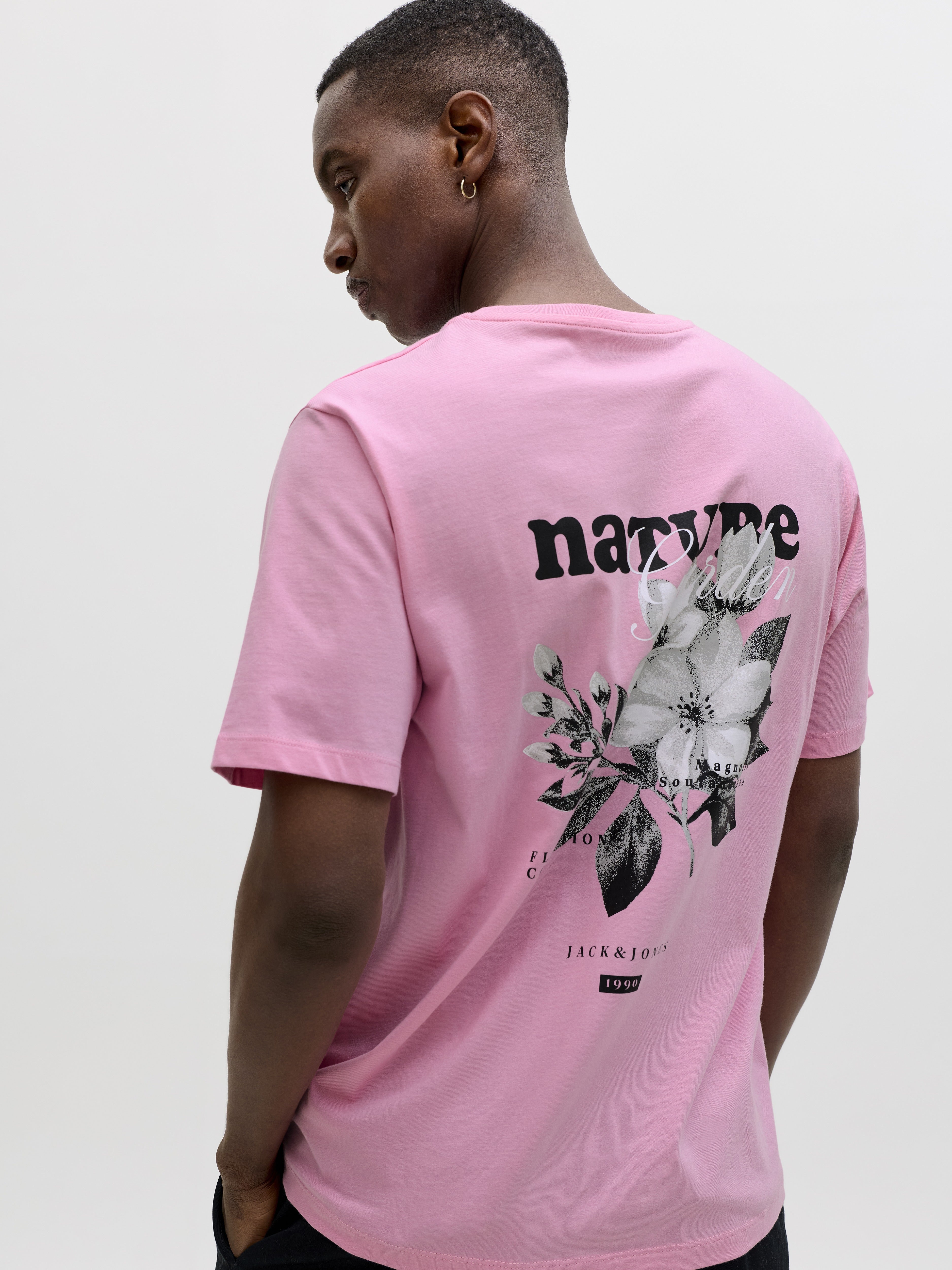 Jack & Jones Herren T-Shirts kurz Prism Pink