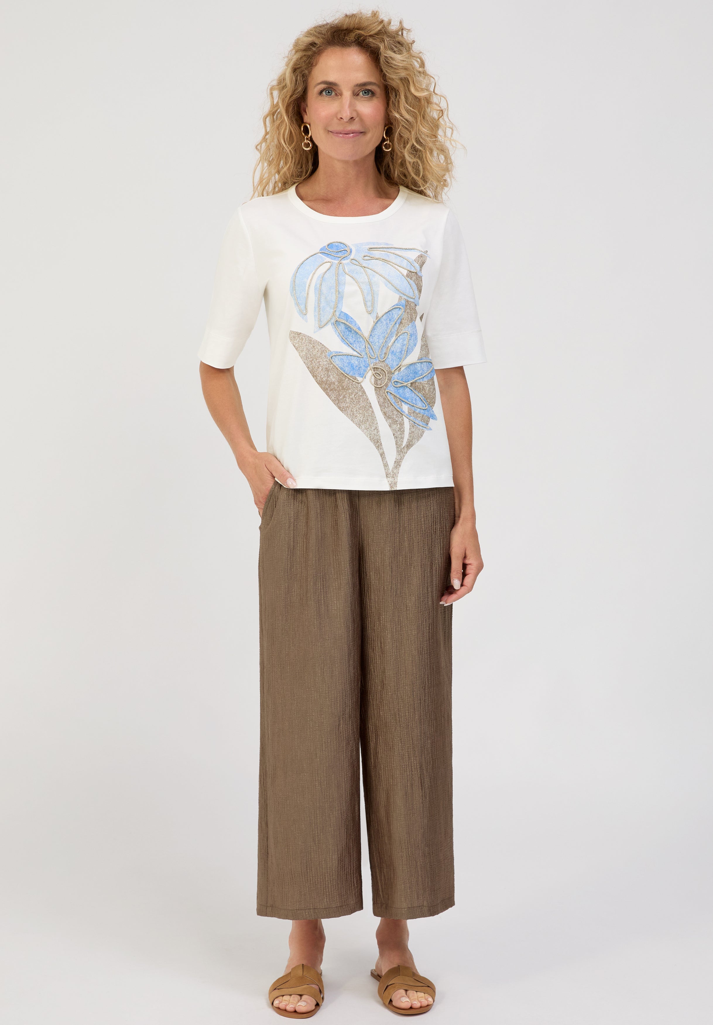 Bianca Damen T-Shirts Cream