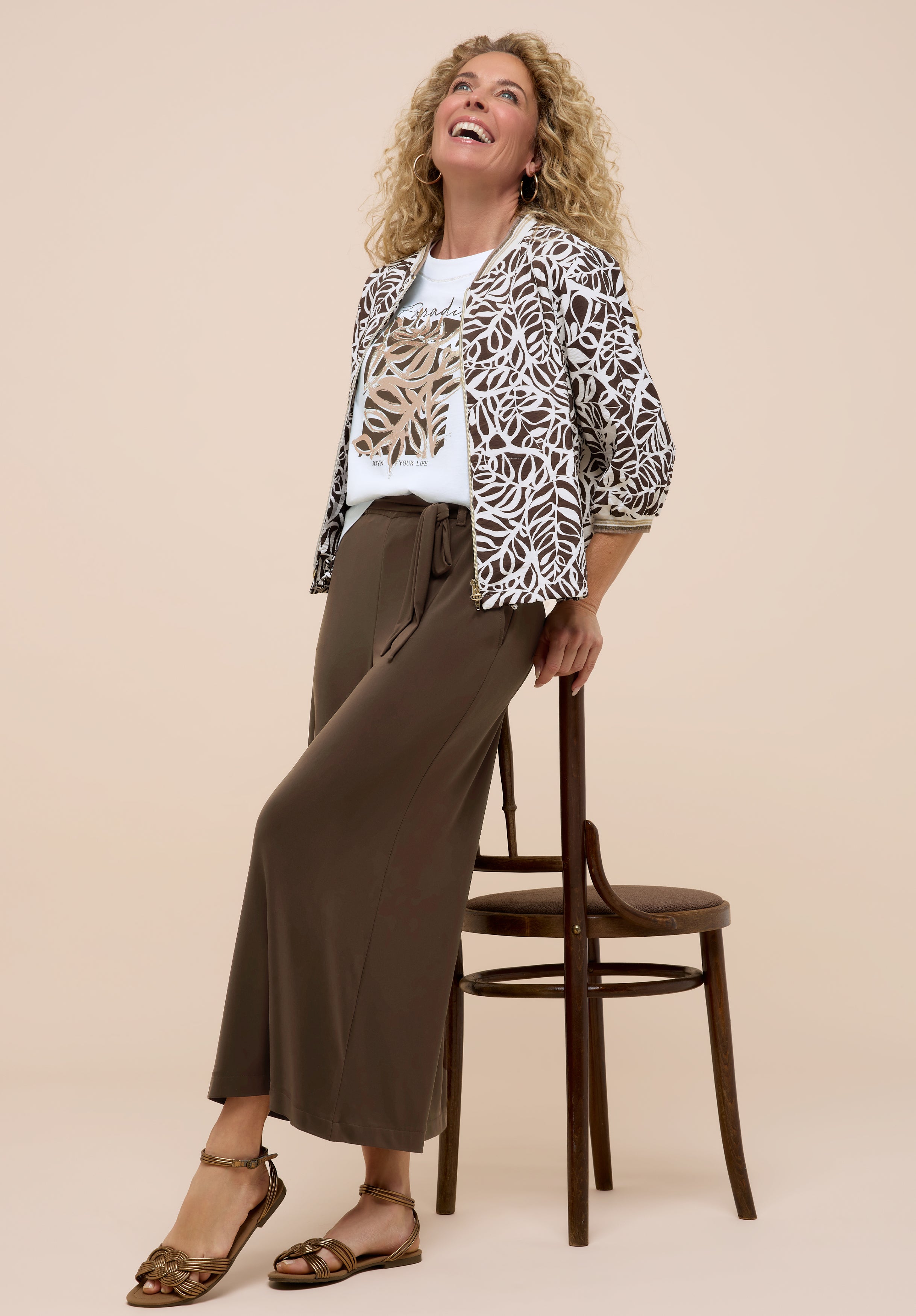 Bianca Damen Hosen Mocca