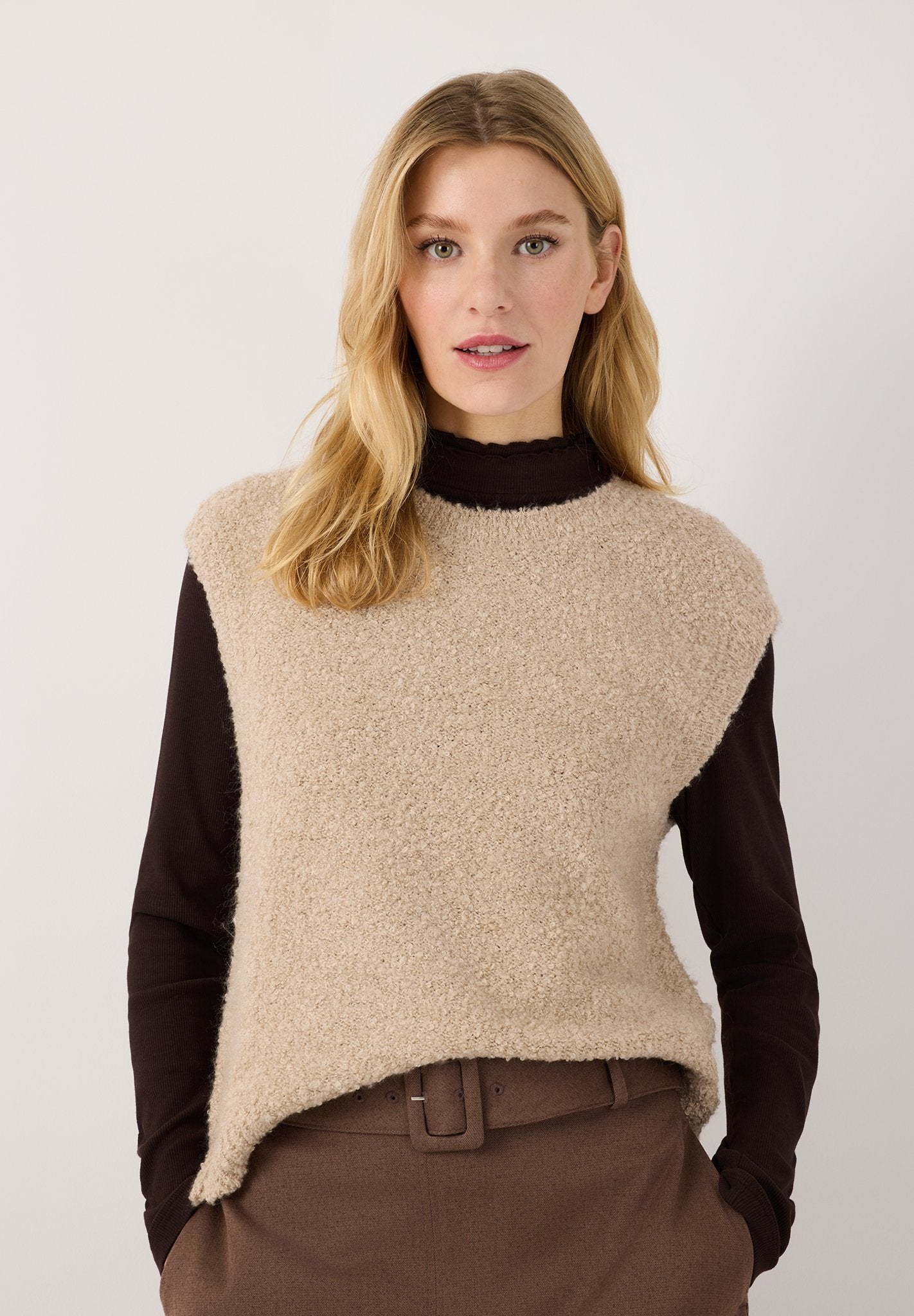 More & More Damen Pullover  Almond Mel