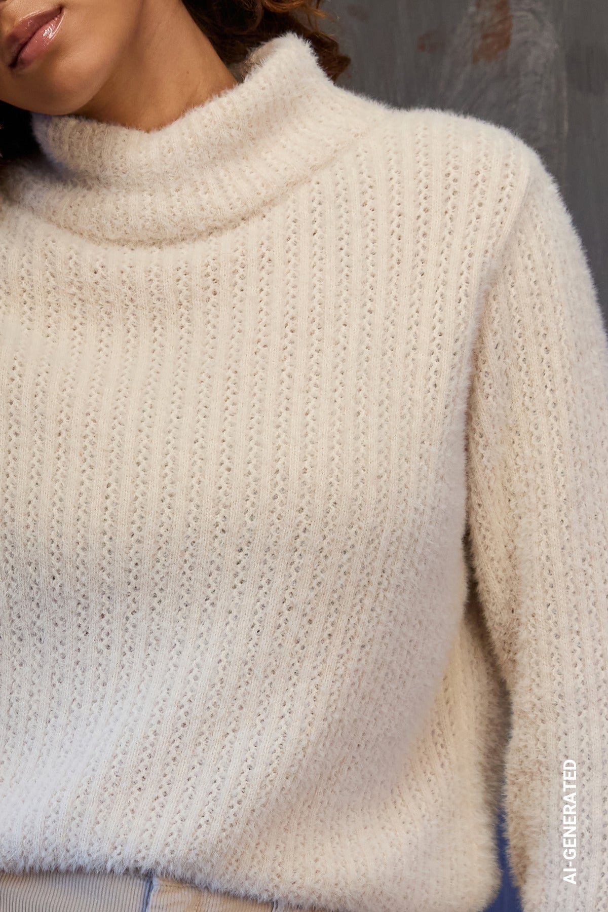 Monari Damen Pullover Crème Brulé