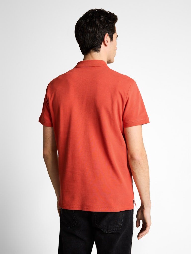 Tom Tailor Herren Polo-Shirts Chili Orange