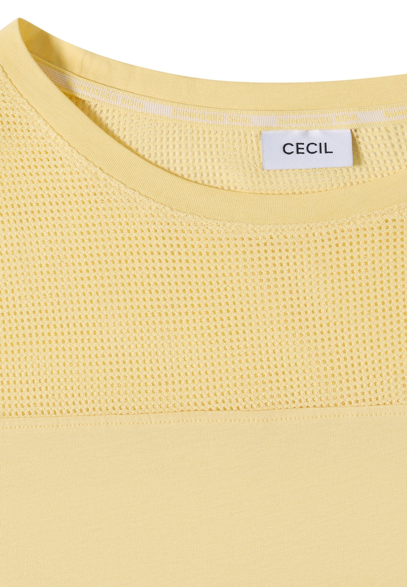 Cecil Damen T-Shirts  Buttermil