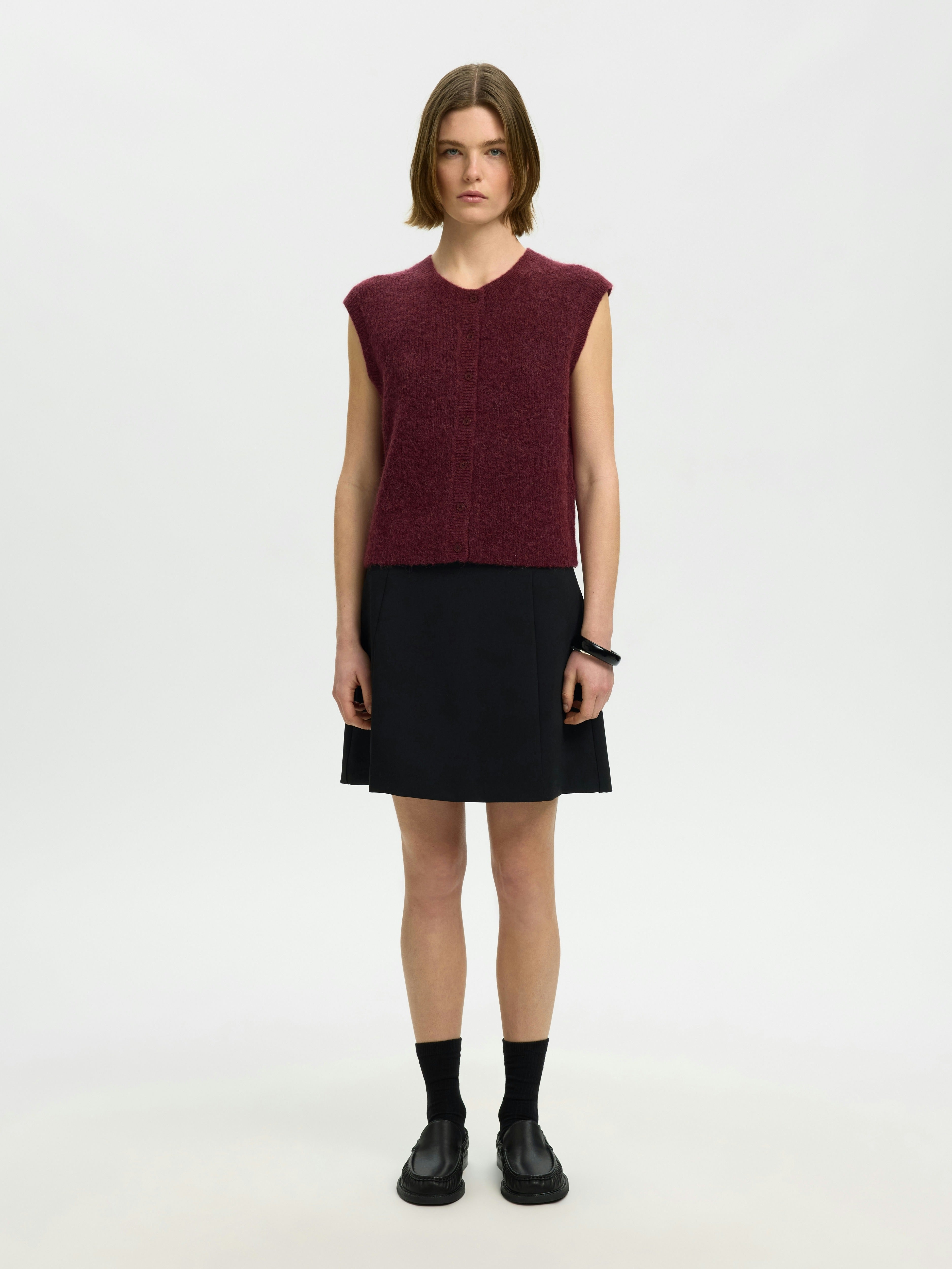 Selected Femme Damen Pullover Tawny Port/Mela