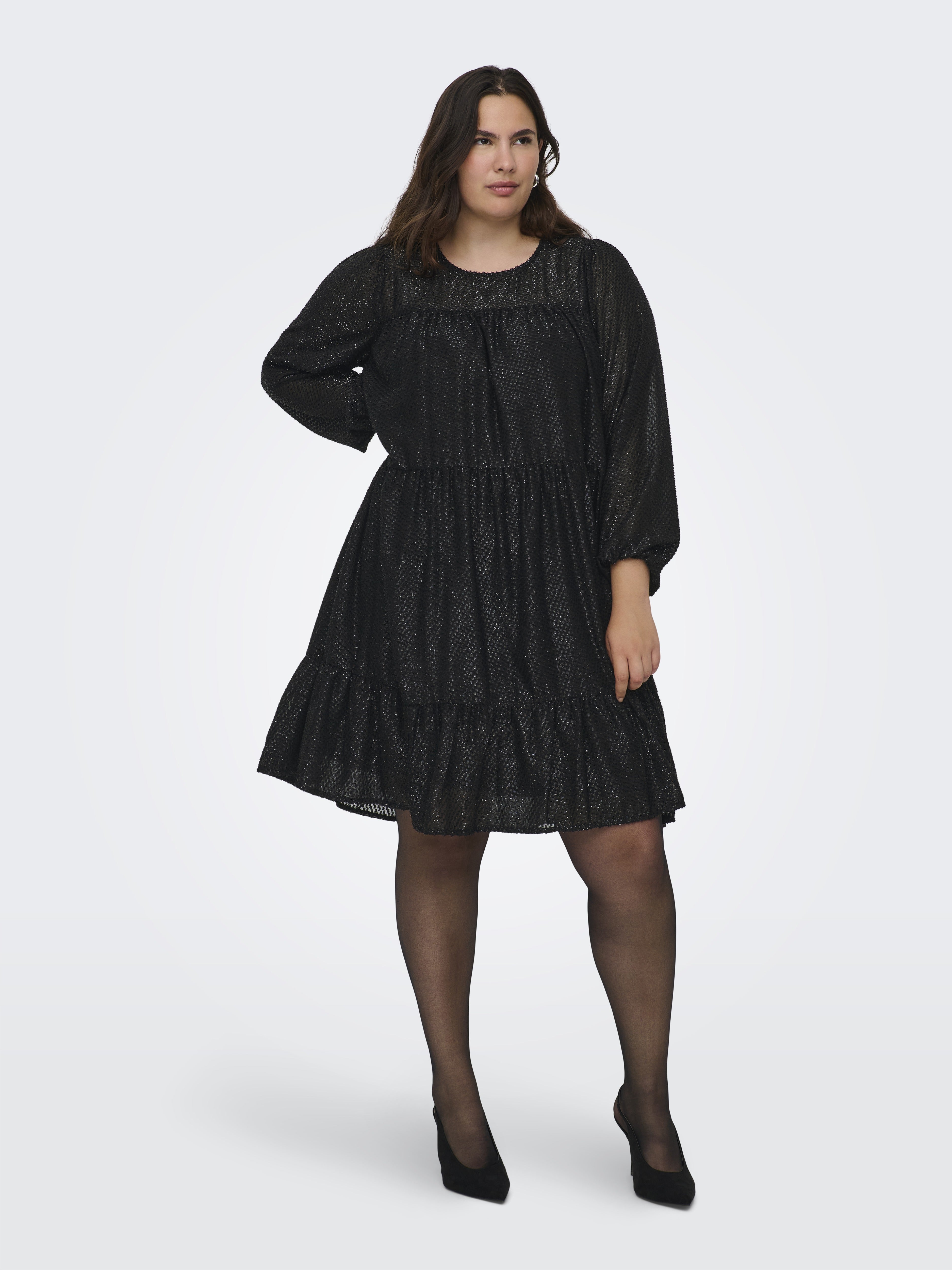 Only Caramkoma Damen Kleider Black