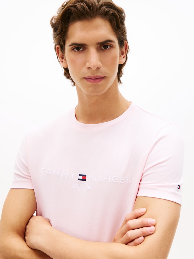 Tommy Hilfiger Herren T-Shirts kurz Tpb Pink