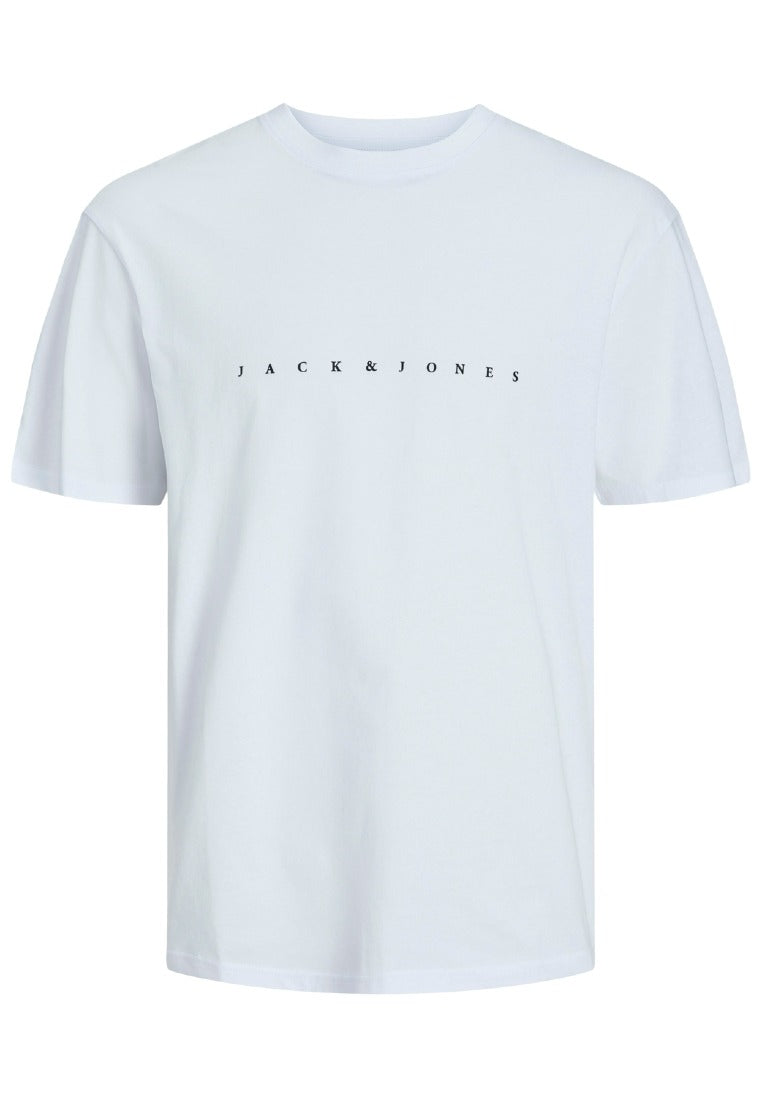 Jack & Jones Herren T-Shirts kurz White/White + B