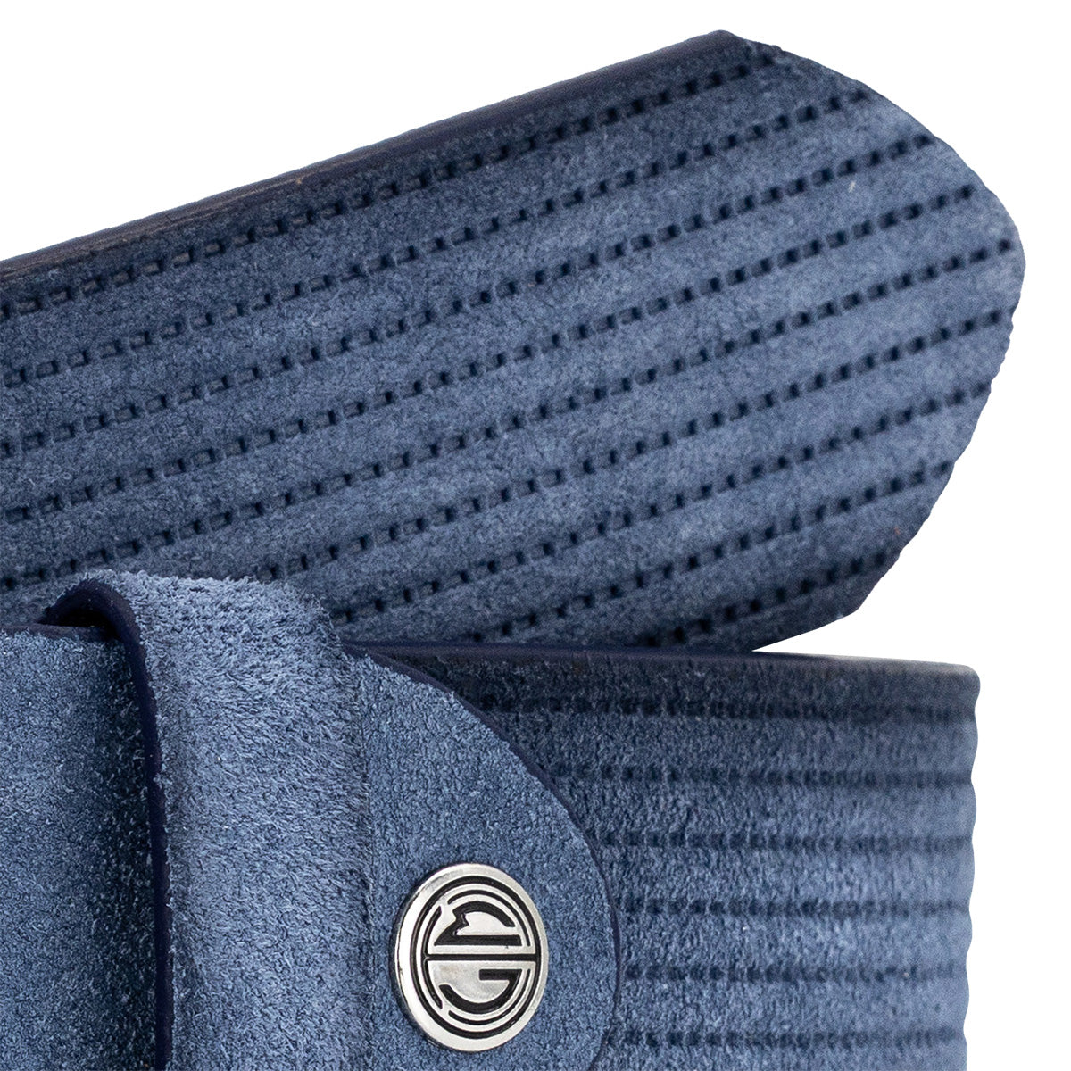 LINDENMANN Herren Gürtel Jeansblau