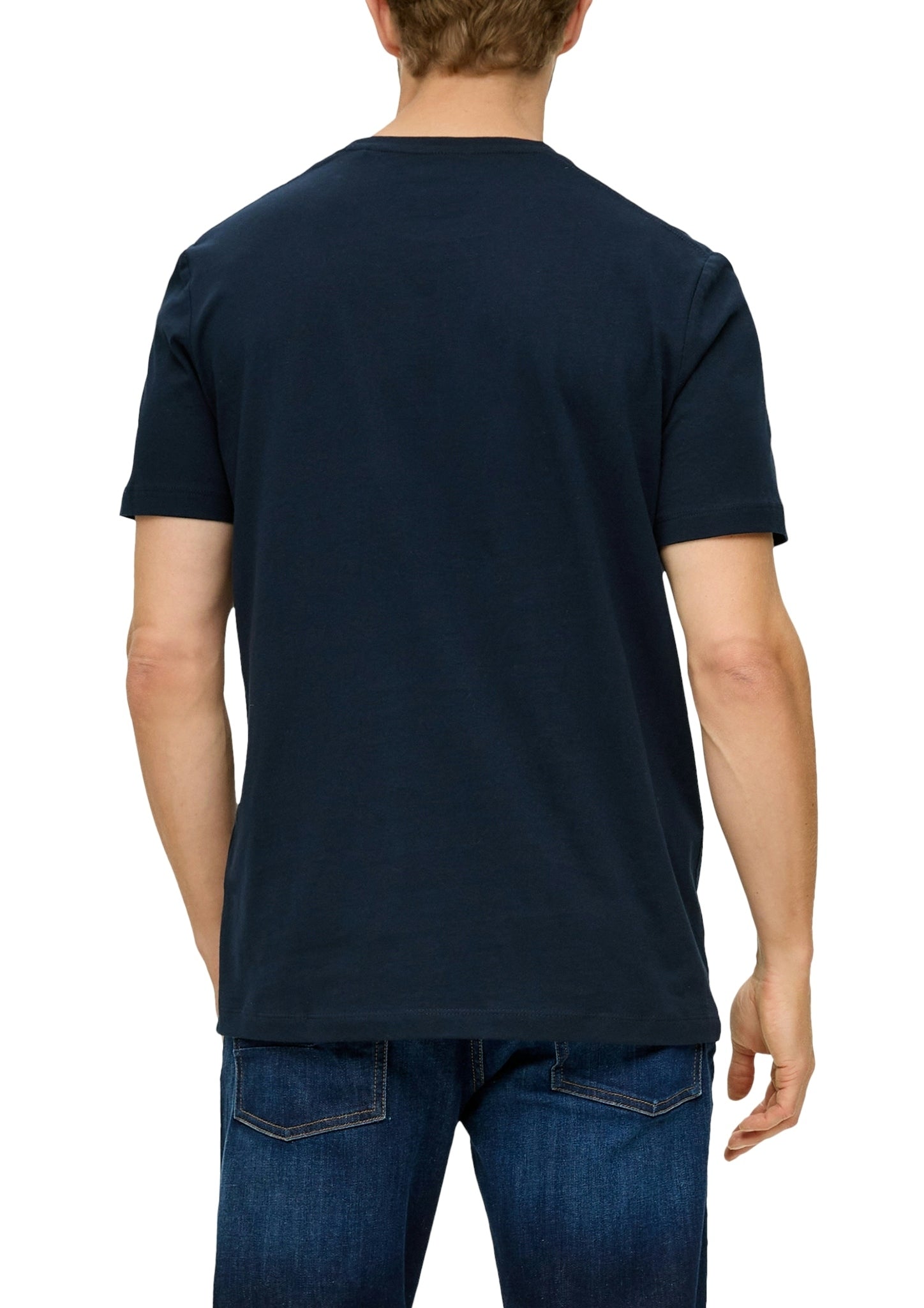 S. Oliver red Herren T-Shirts kurz Blue