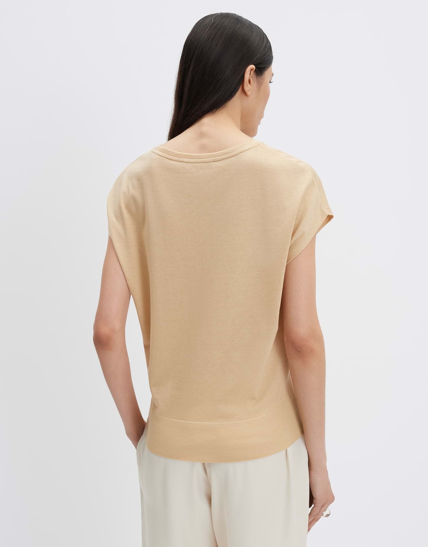 Someday Damen T-Shirts Honey Beige