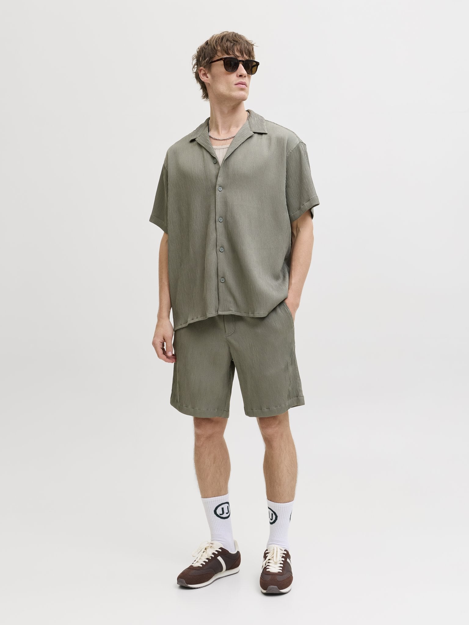 Jack & Jones Herren Hemden lang Dusty Olive