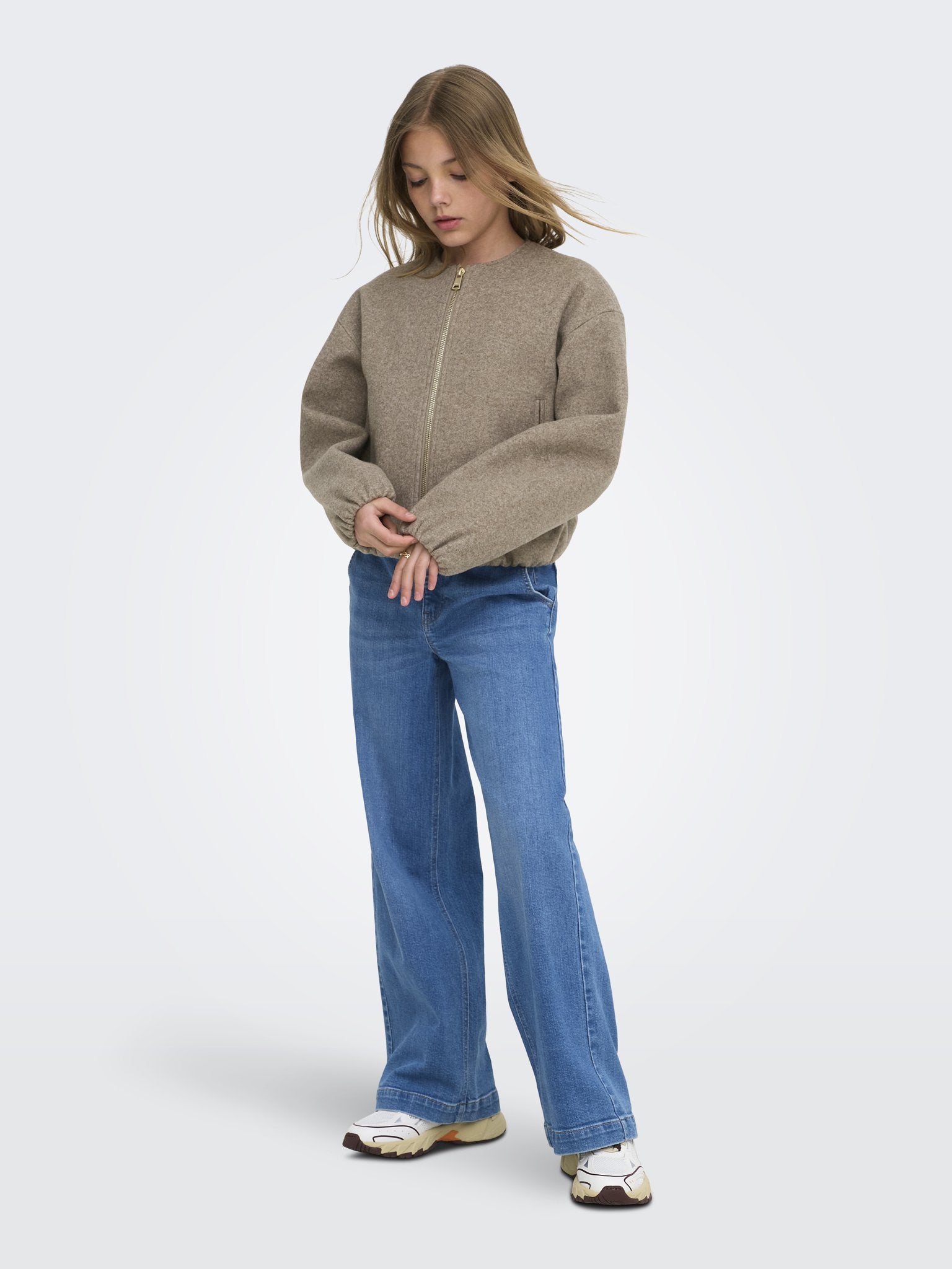 Only Mädchen Jacken Taupe Gray/Mela