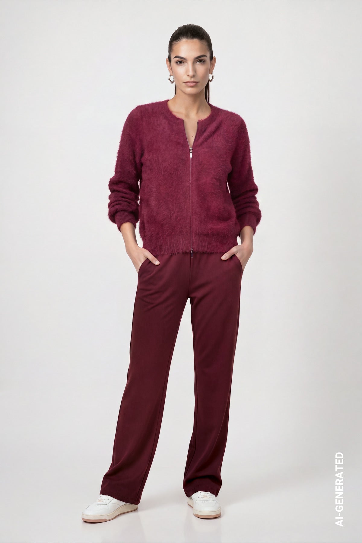 Monari Damen Strickjacken  Dark Bordea