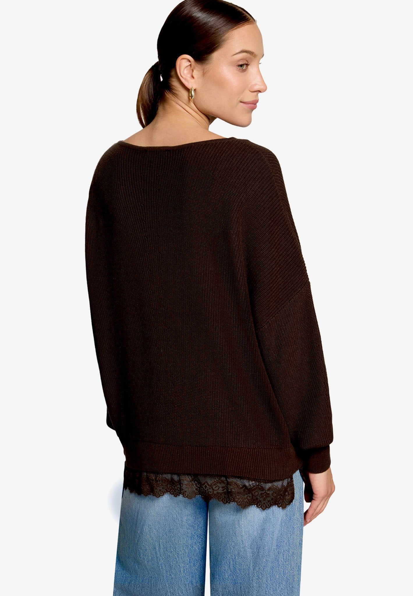 Zero Damen Pullover Chocolate Plum