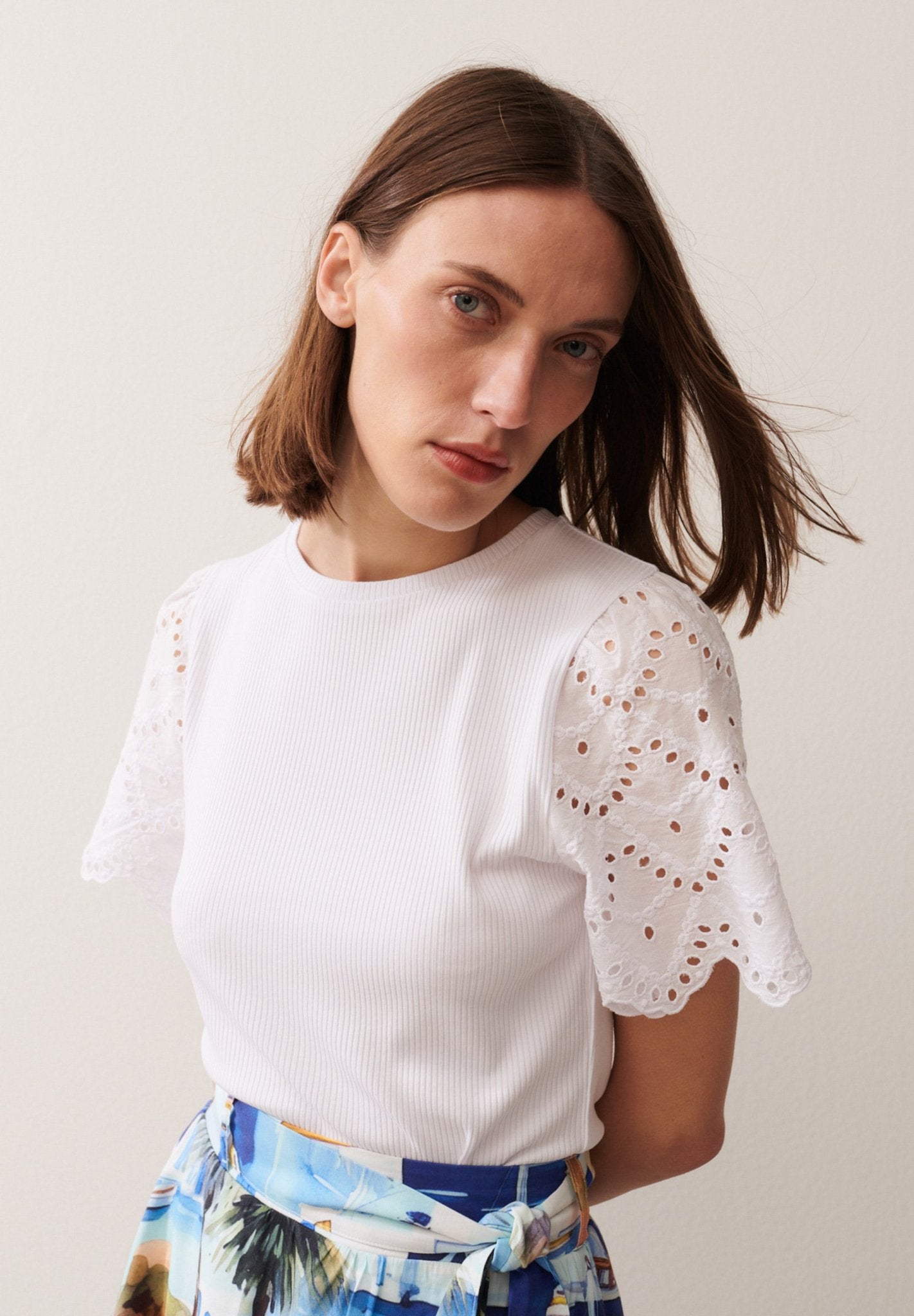 More & More Damen T-Shirts  White