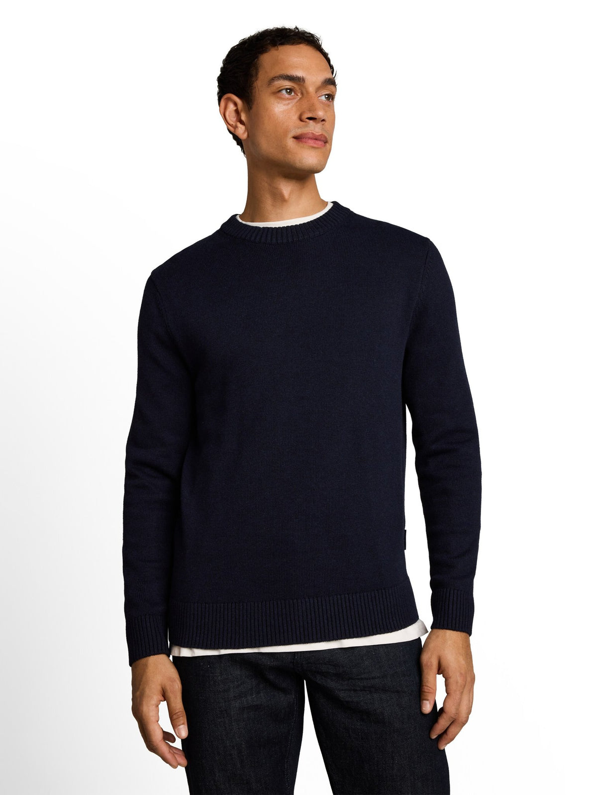 Tom Tailor Herren Pullover Knitted Navy Me