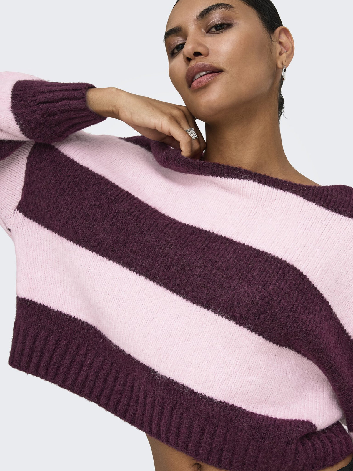 Only Damen Pullover Mauve Wine/Pink