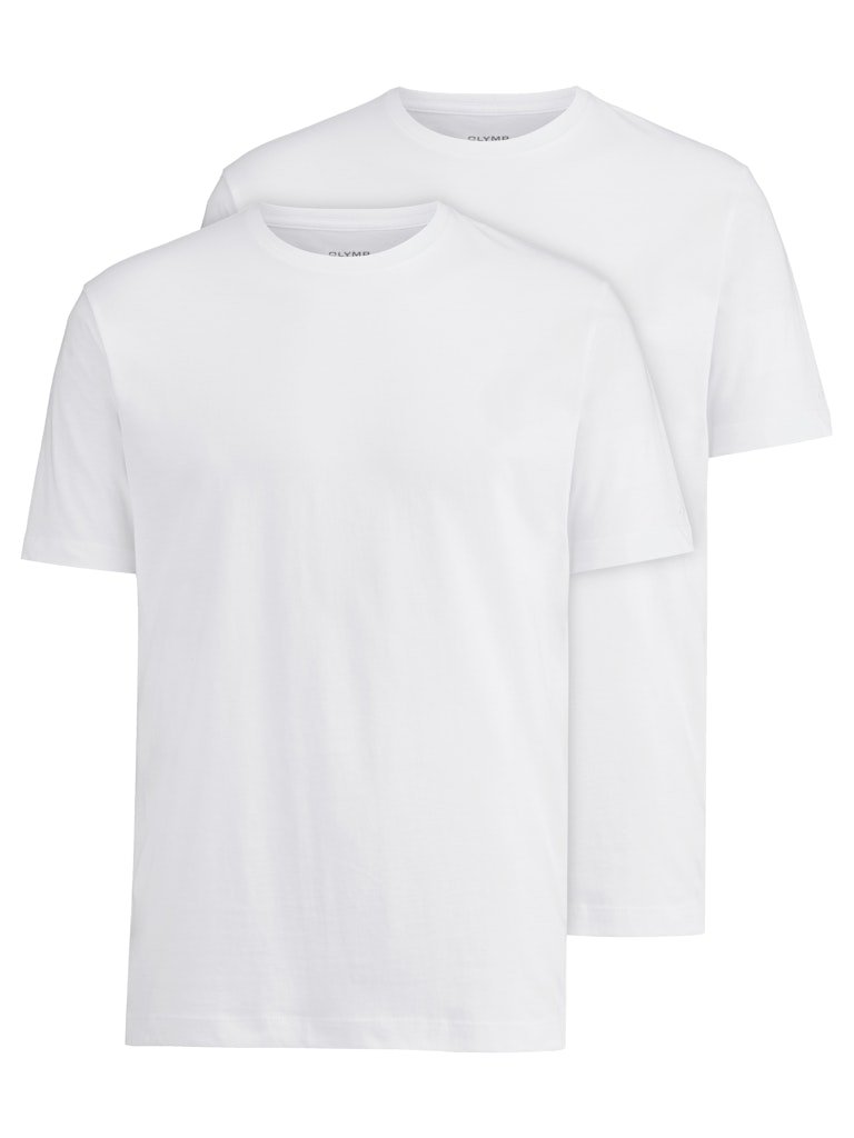 Olymp Herren T-Shirts kurz  Weiss