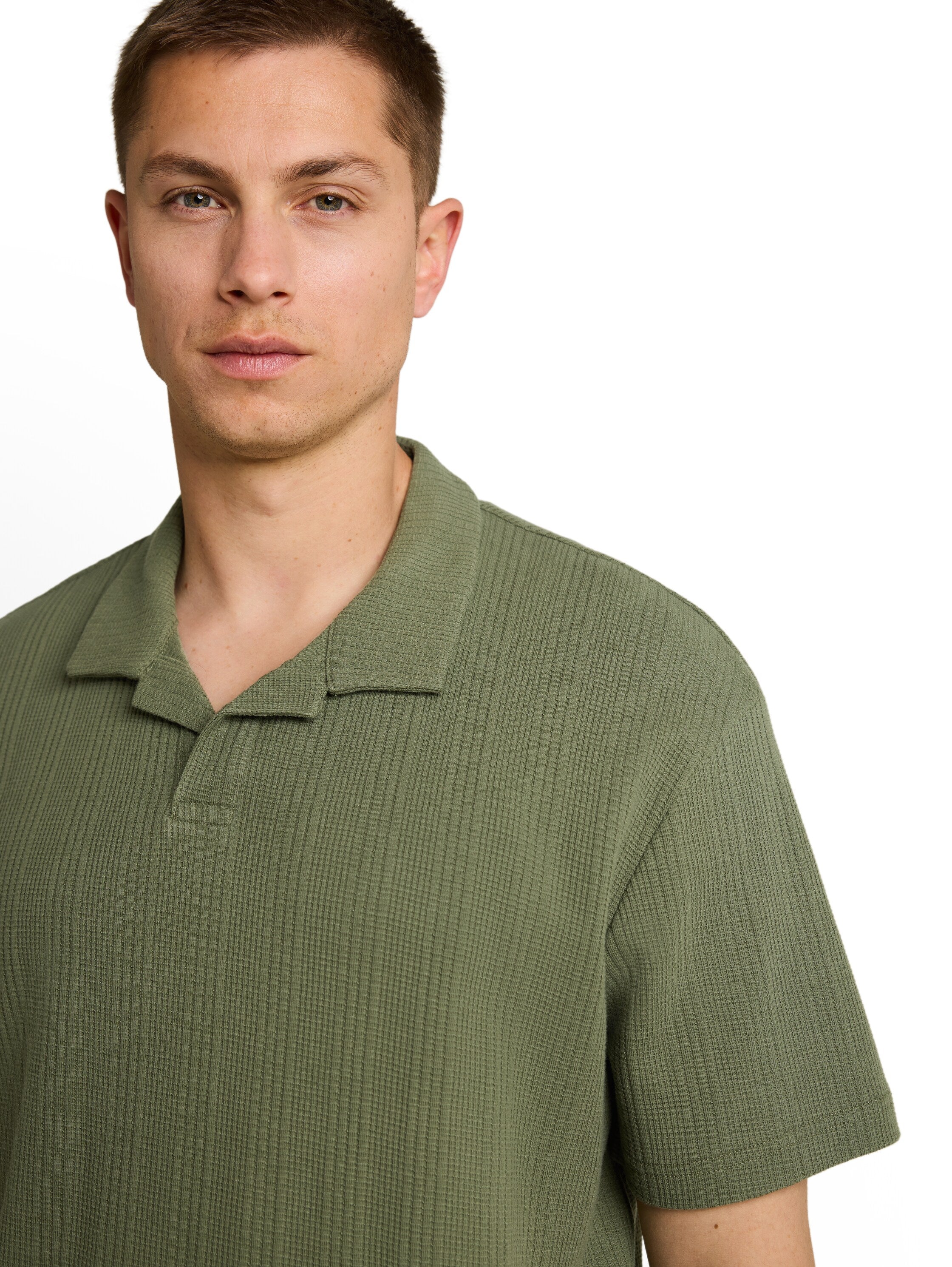 Tom Tailor denim Herren Polo-Shirts Oak Leaf Green