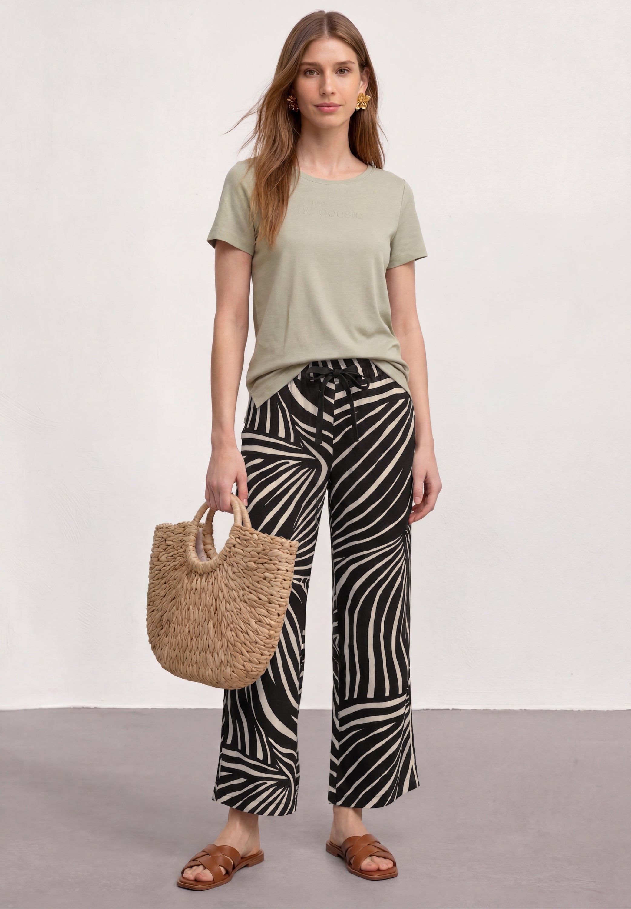 Street One Damen Hosen  Black