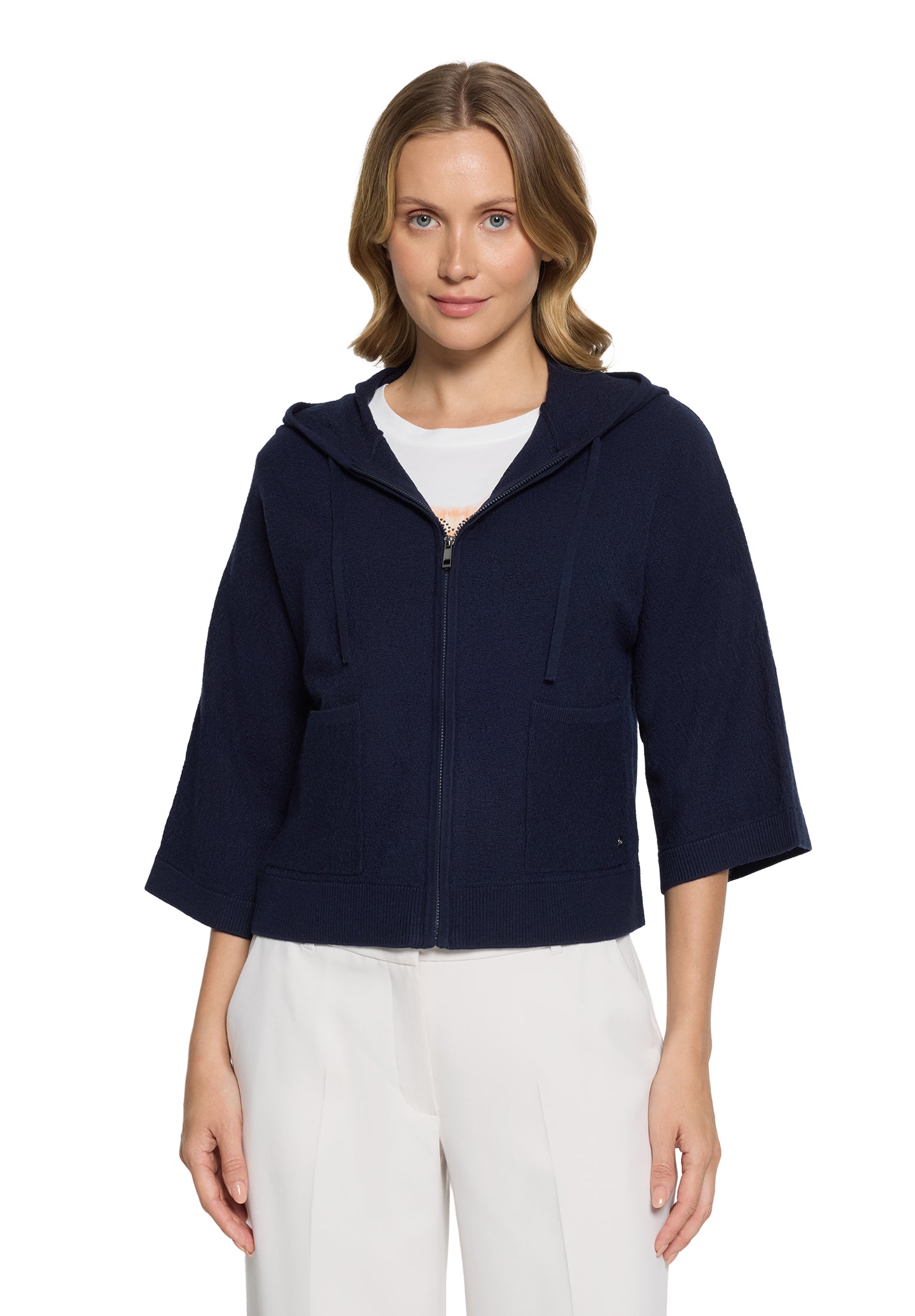 Betty & Co Damen Strickjacken Navy Blue
