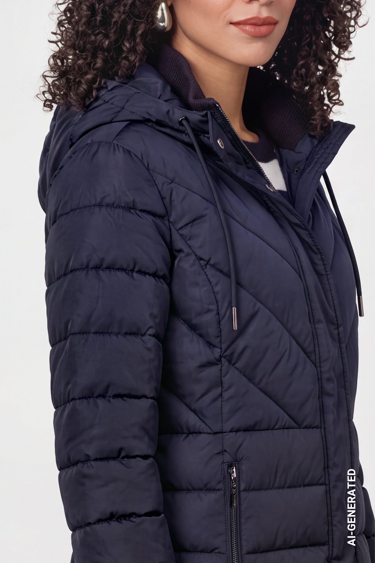 Monari Damen Mantel  Dark Blue