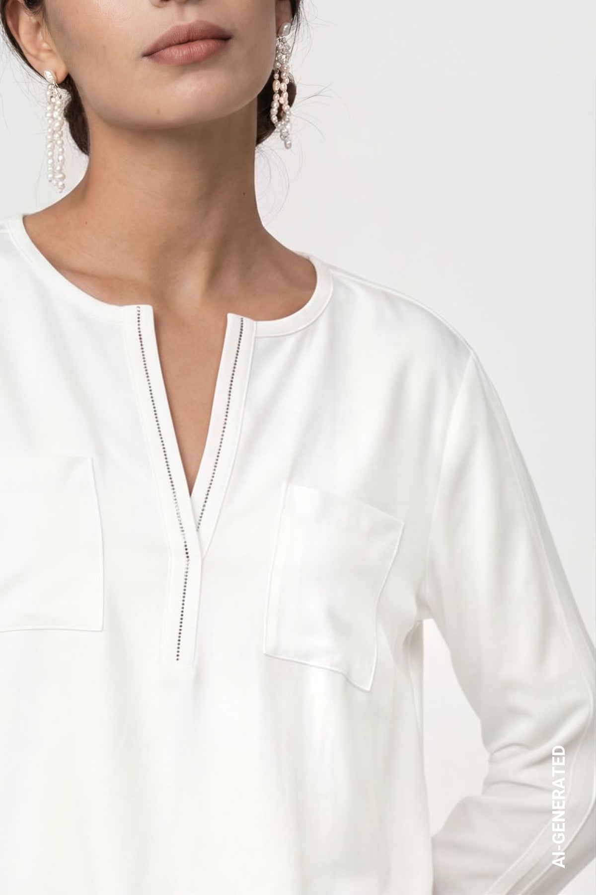 Monari Damen T-Shirts Off-White