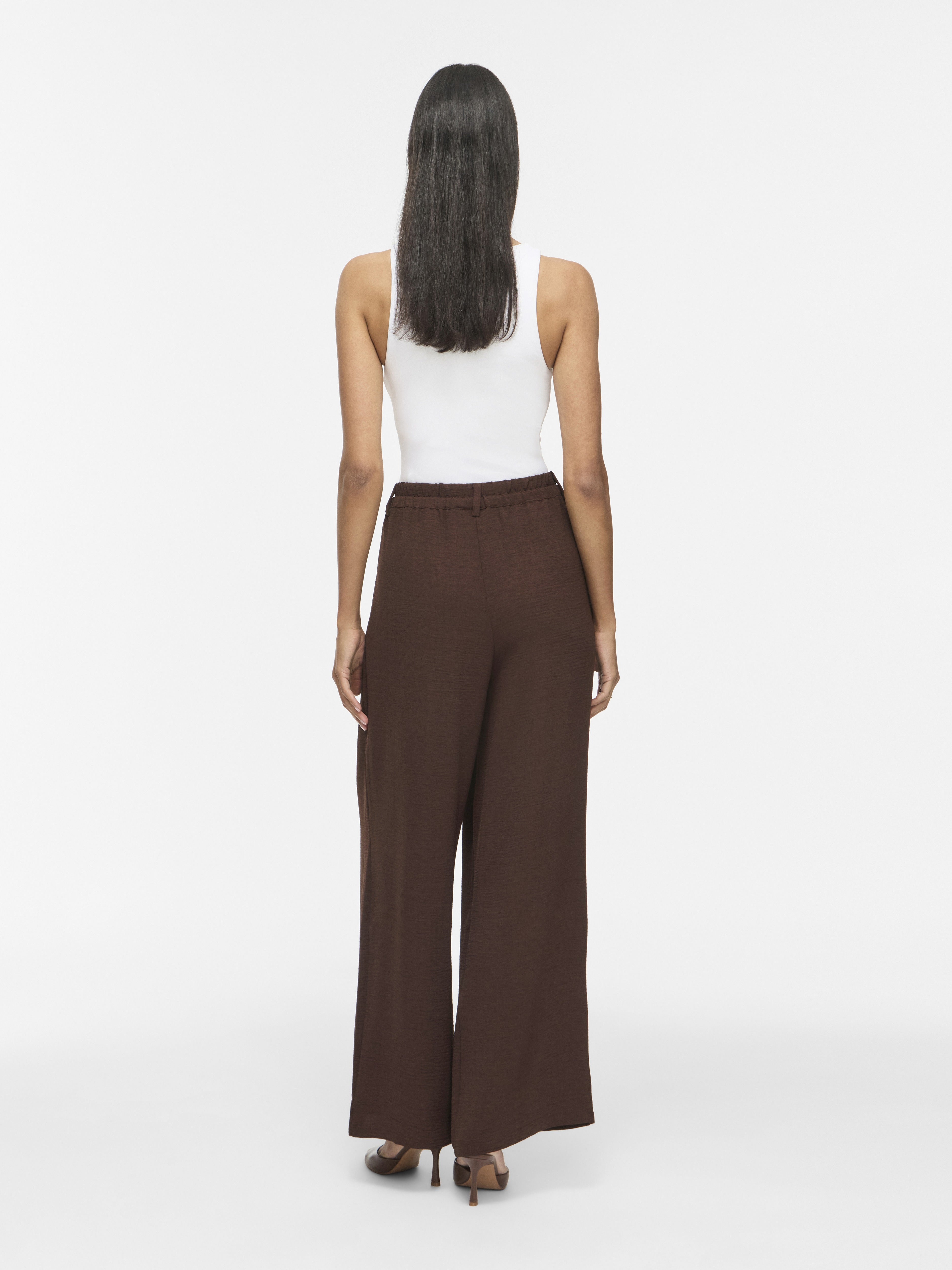 Vila Damen Hosen Coffee Bean