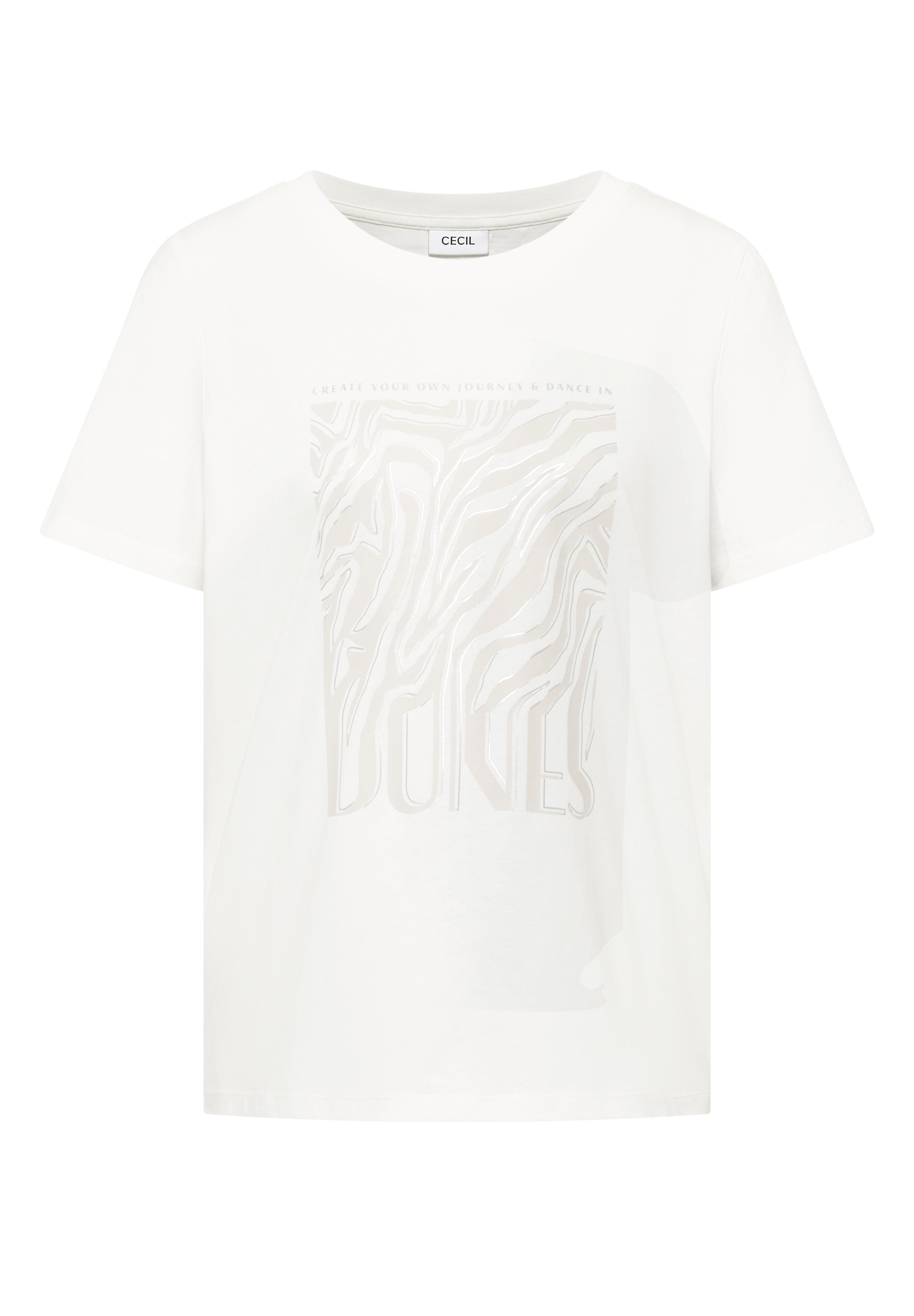 Cecil Damen T-Shirts  Vanilla W
