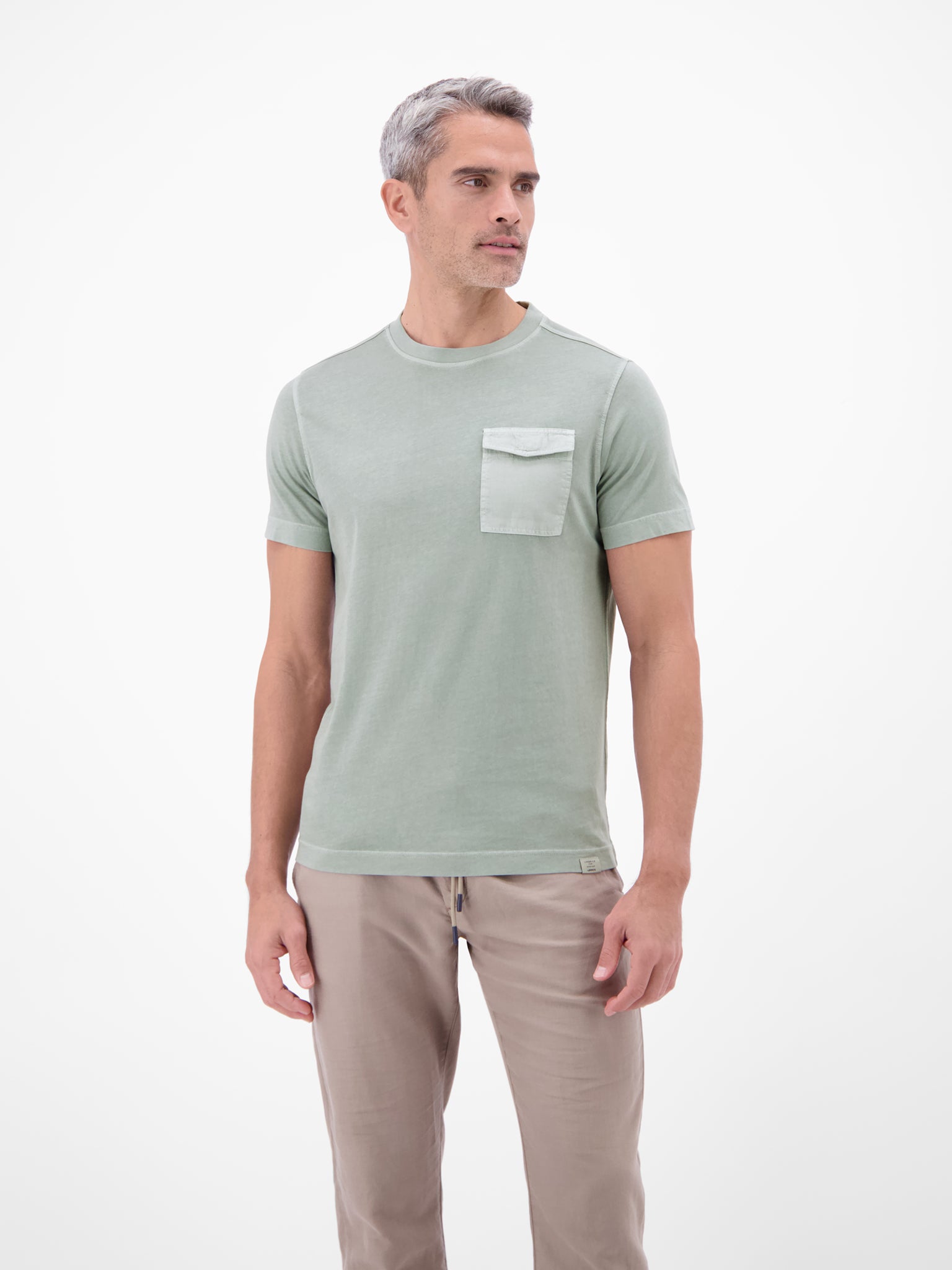 Lerros Herren T-Shirts kurz Storm Grey