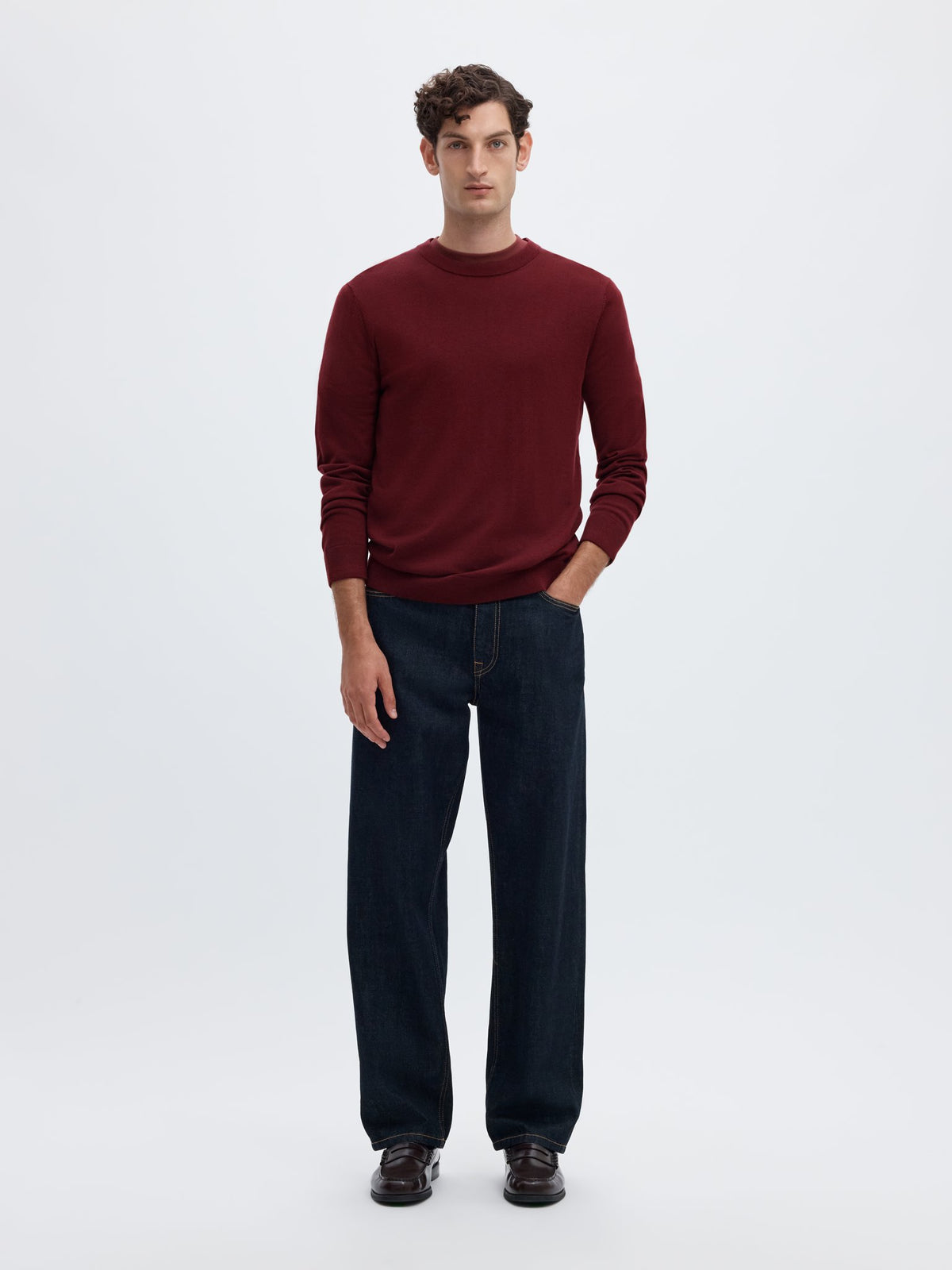 Selected homme Herren Pullover Tawny Po
