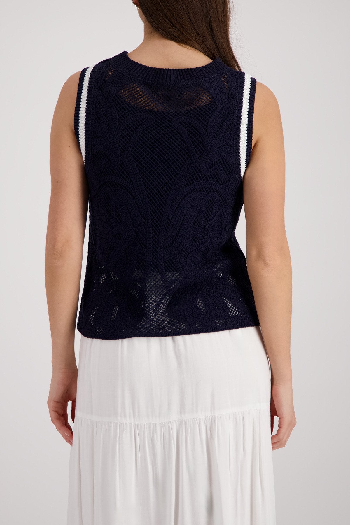 Monari Damen Pullover Marine