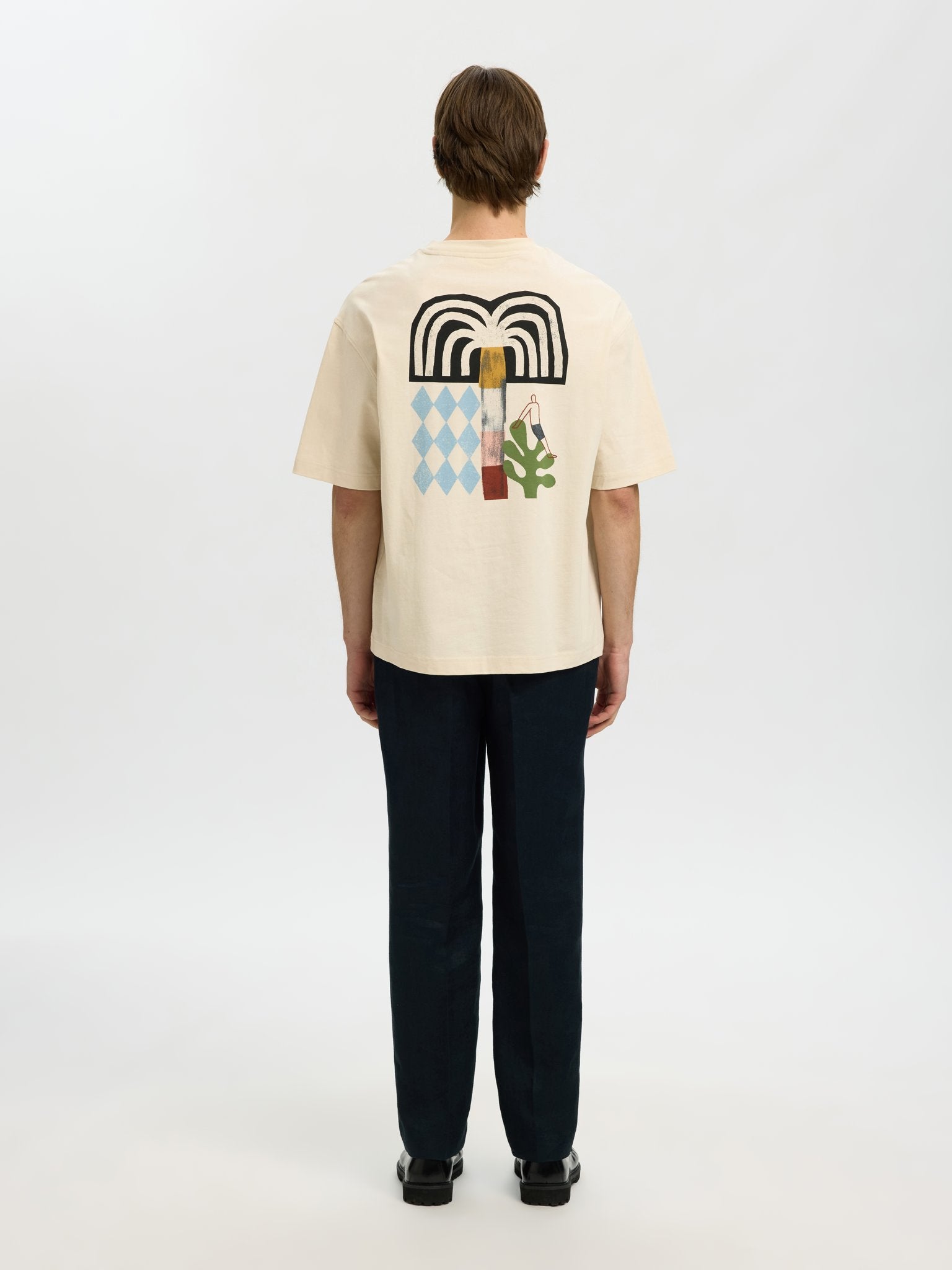 Selected homme Herren T-Shirts kurz  Birch