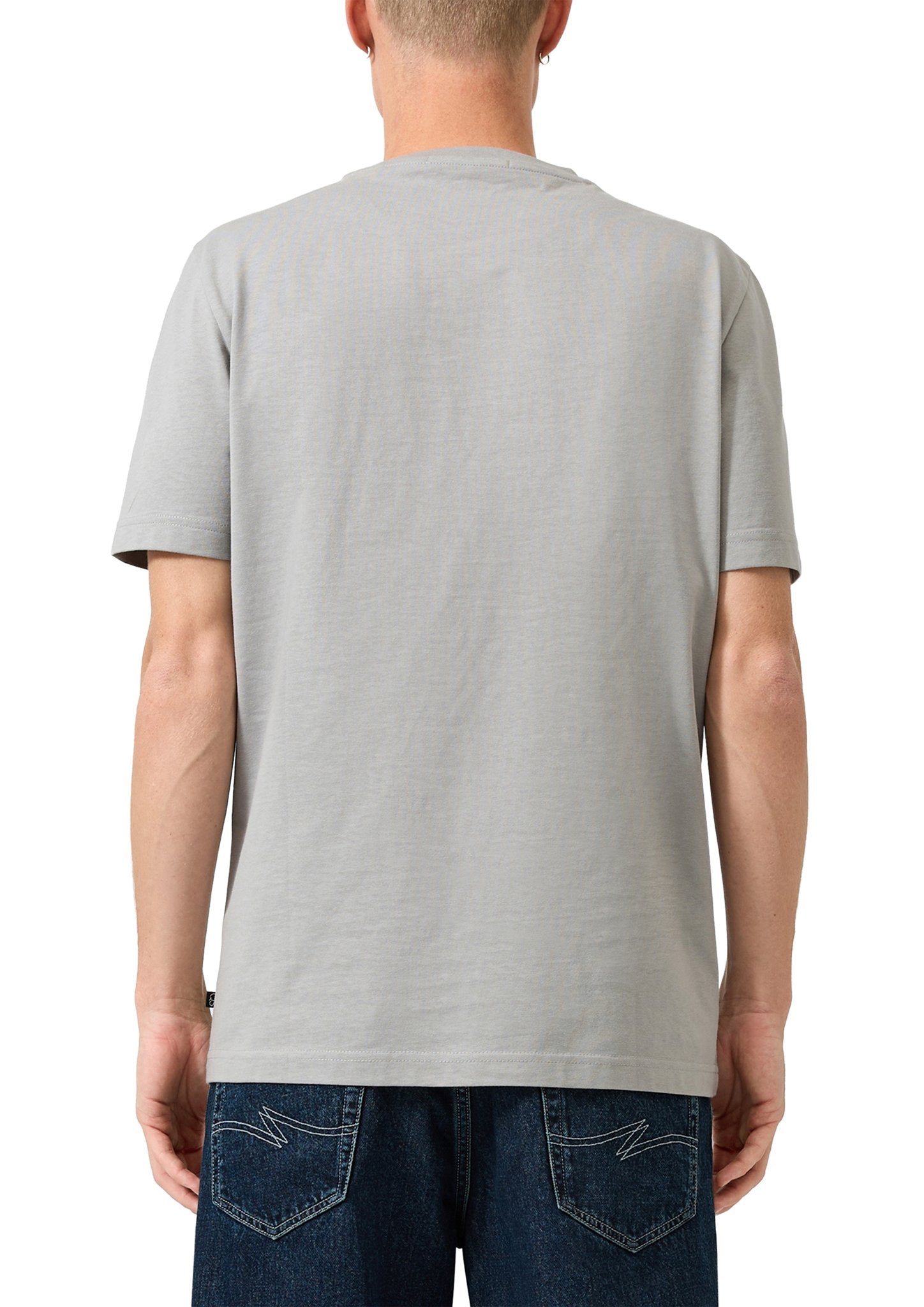 QS by S.Oliver Herren T-Shirts kurz  Grey/Black