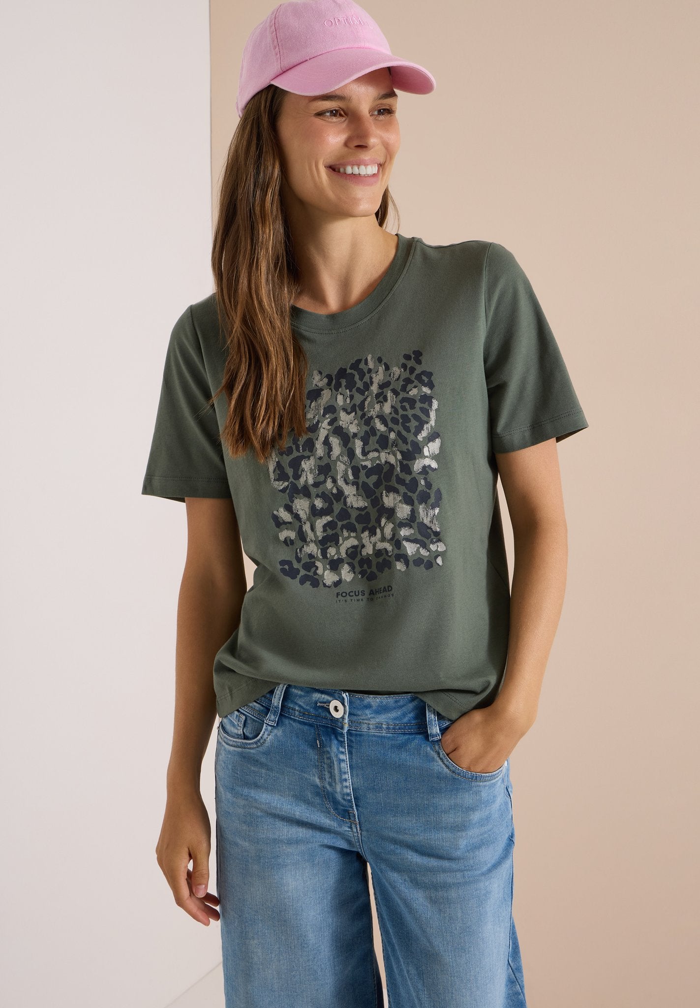 Cecil Damen T-Shirts  Dried Oli