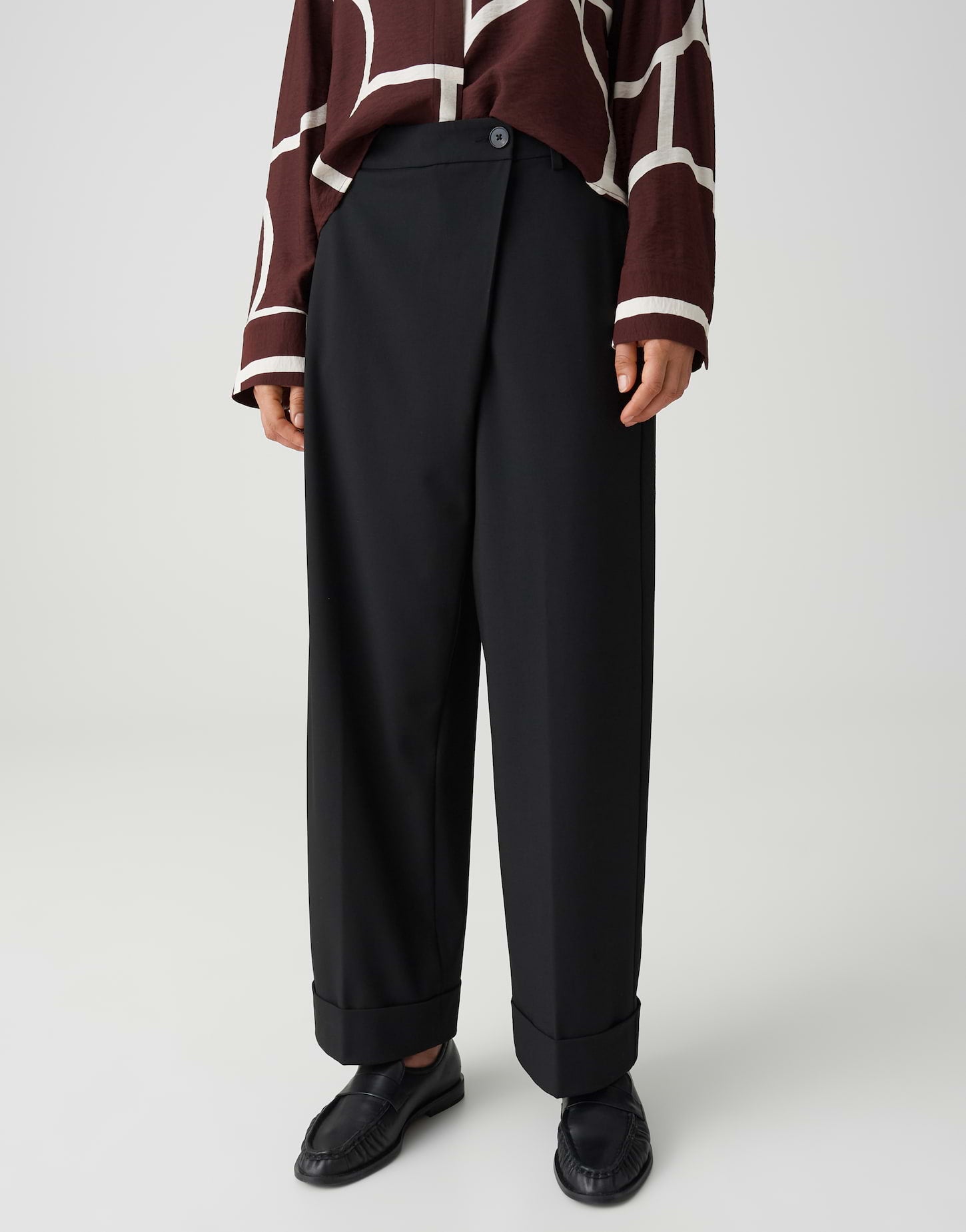 Opus Damen Hosen Black