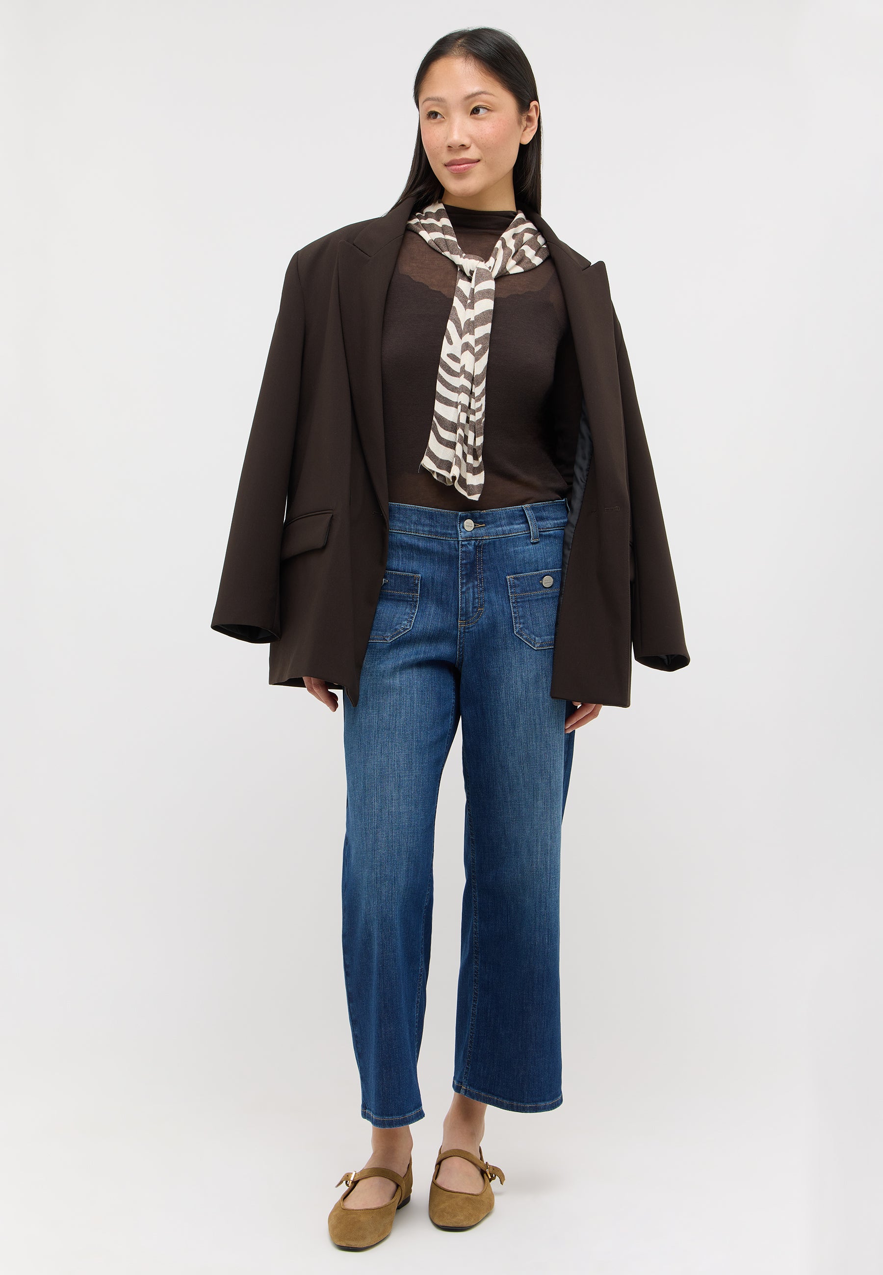 Angels Damen Jeans  Mid Blue Us