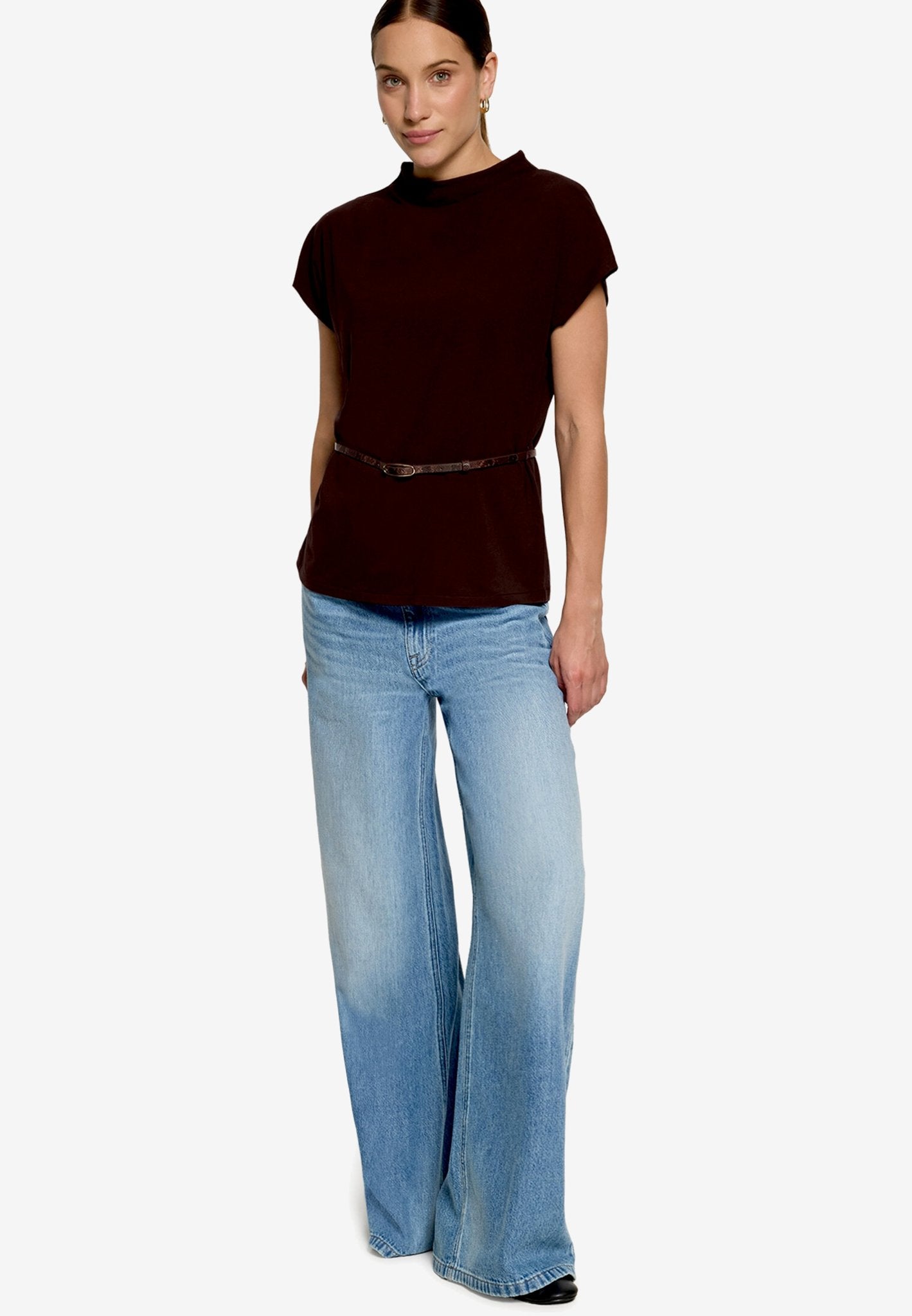 Zero Damen T-Shirts Chocolate Plum