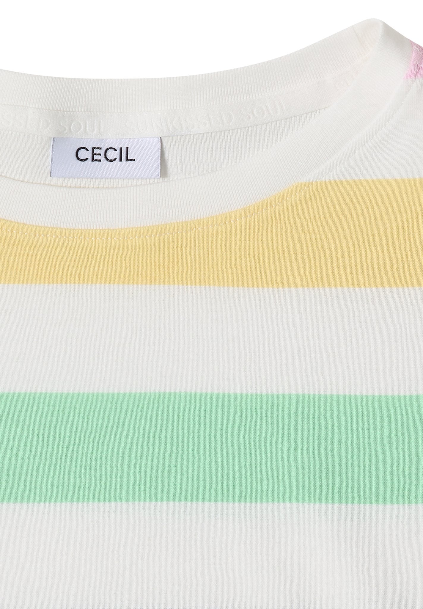Cecil Damen T-Shirts  Vanilla W
