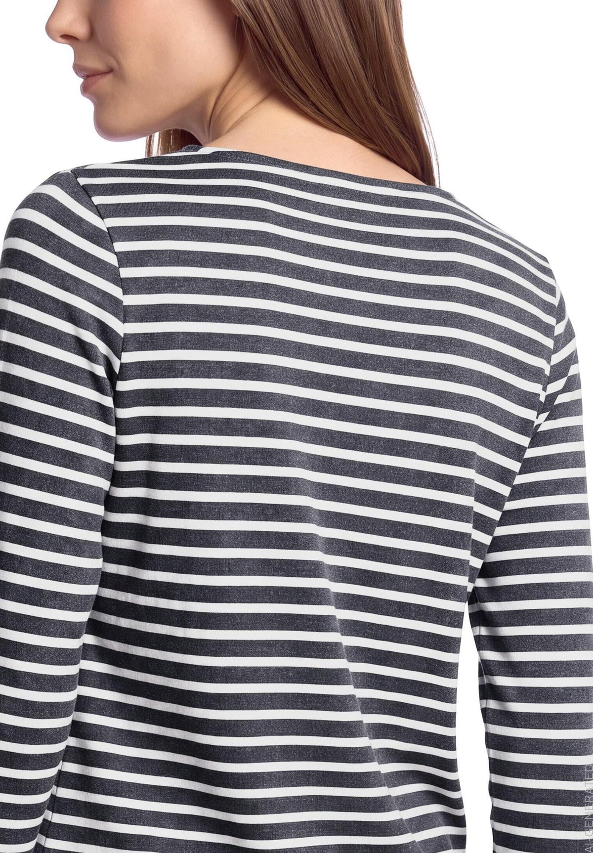 Betty & Co Damen T-Shirts Grey/Cream