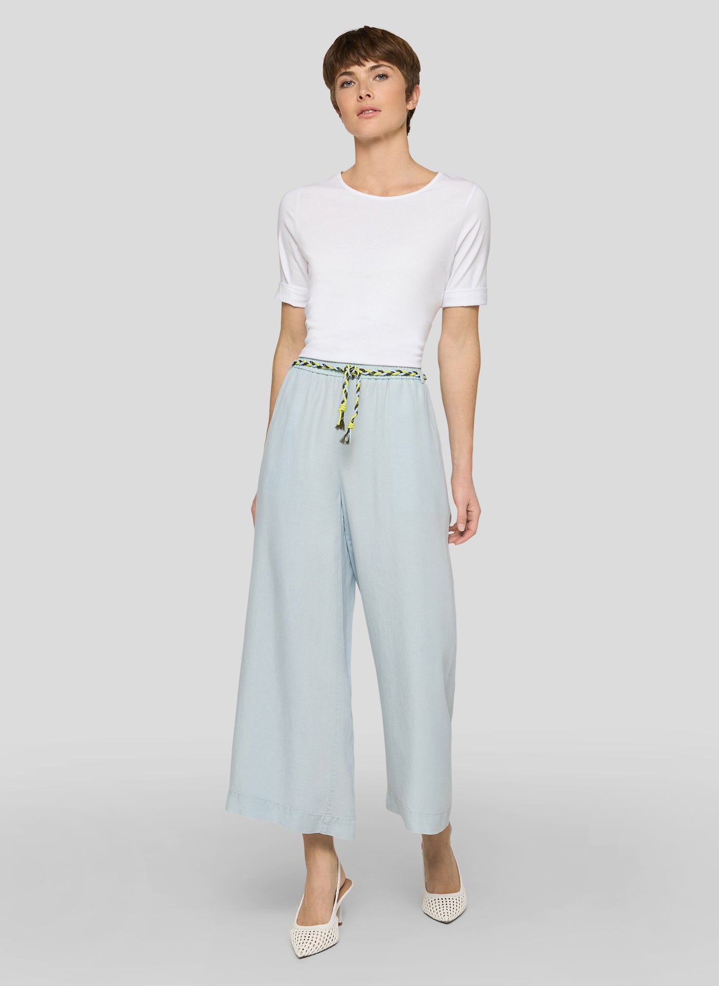 Rabe Damen Hosen Bleachedblue
