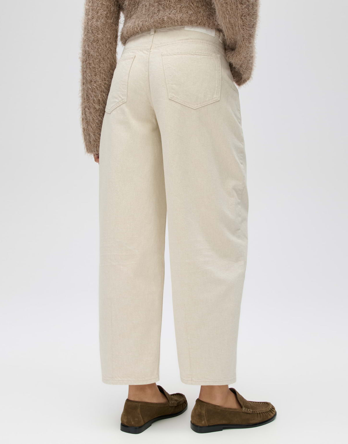 Opus Damen Jeans Soft Cream