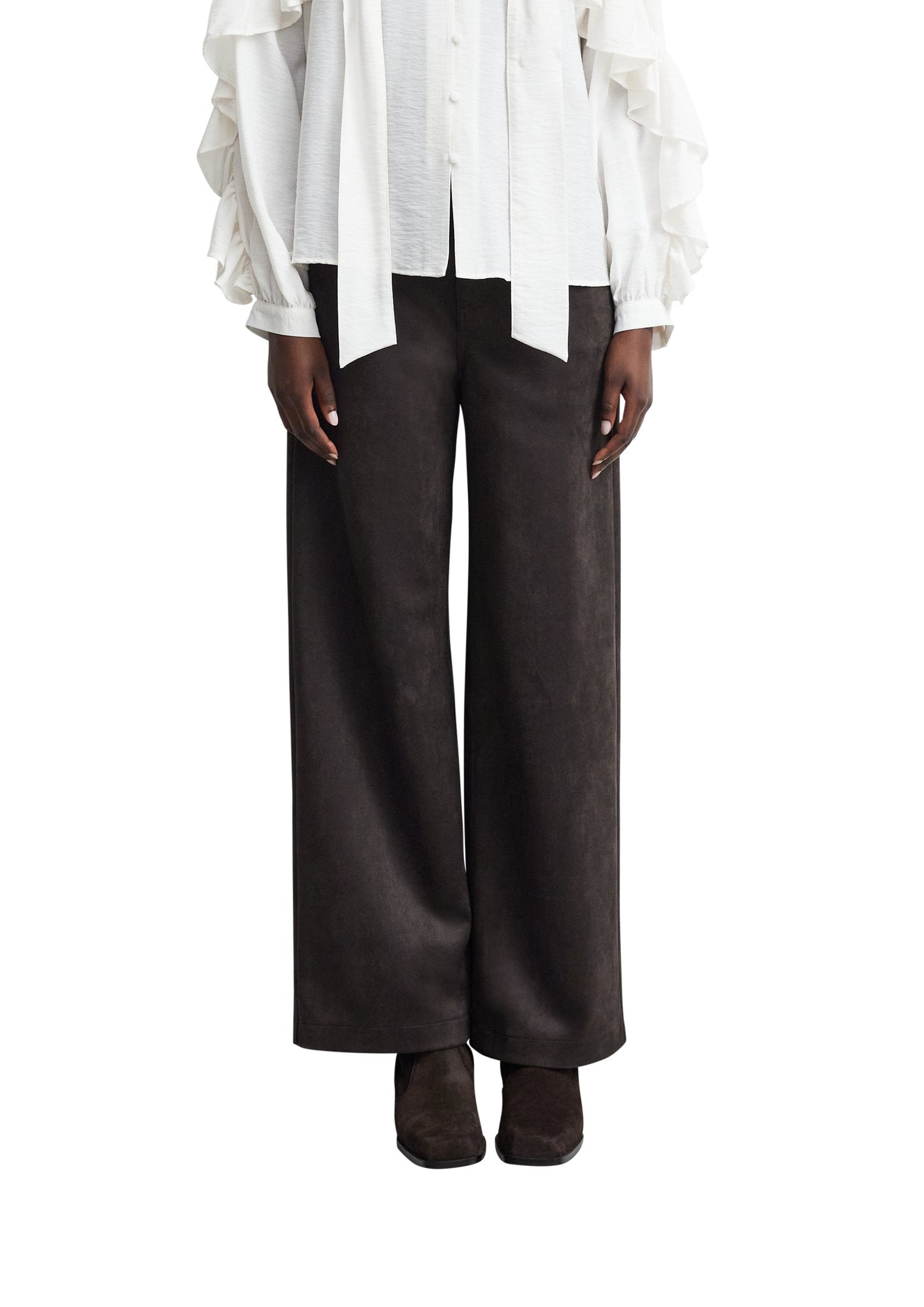 Comma Damen Hosen Brown