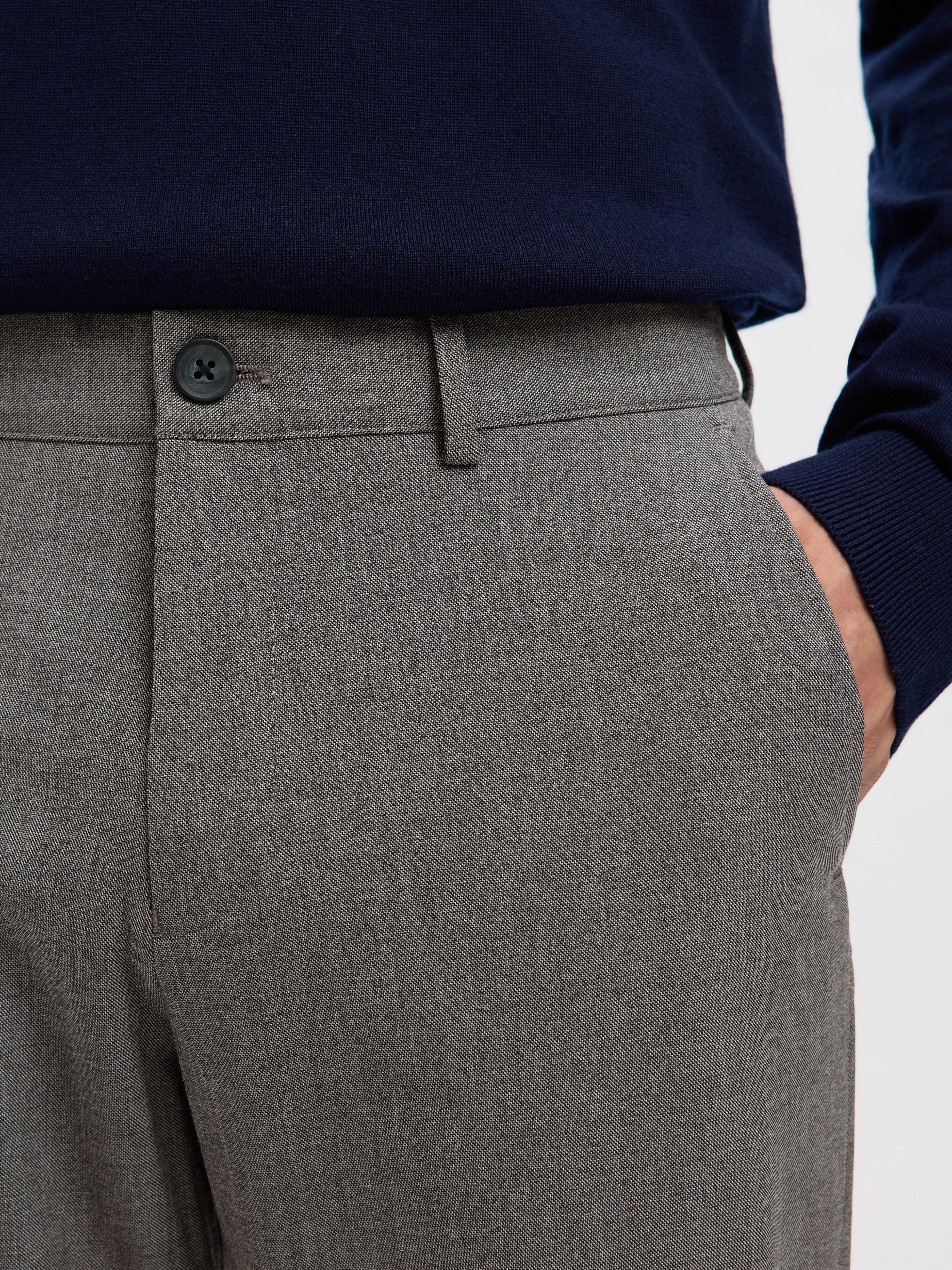 Selected homme Herren Hosen  Grey Mel