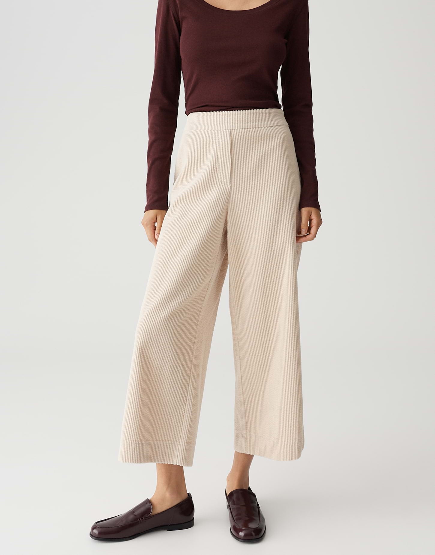 Opus Damen Hosen Macadamia