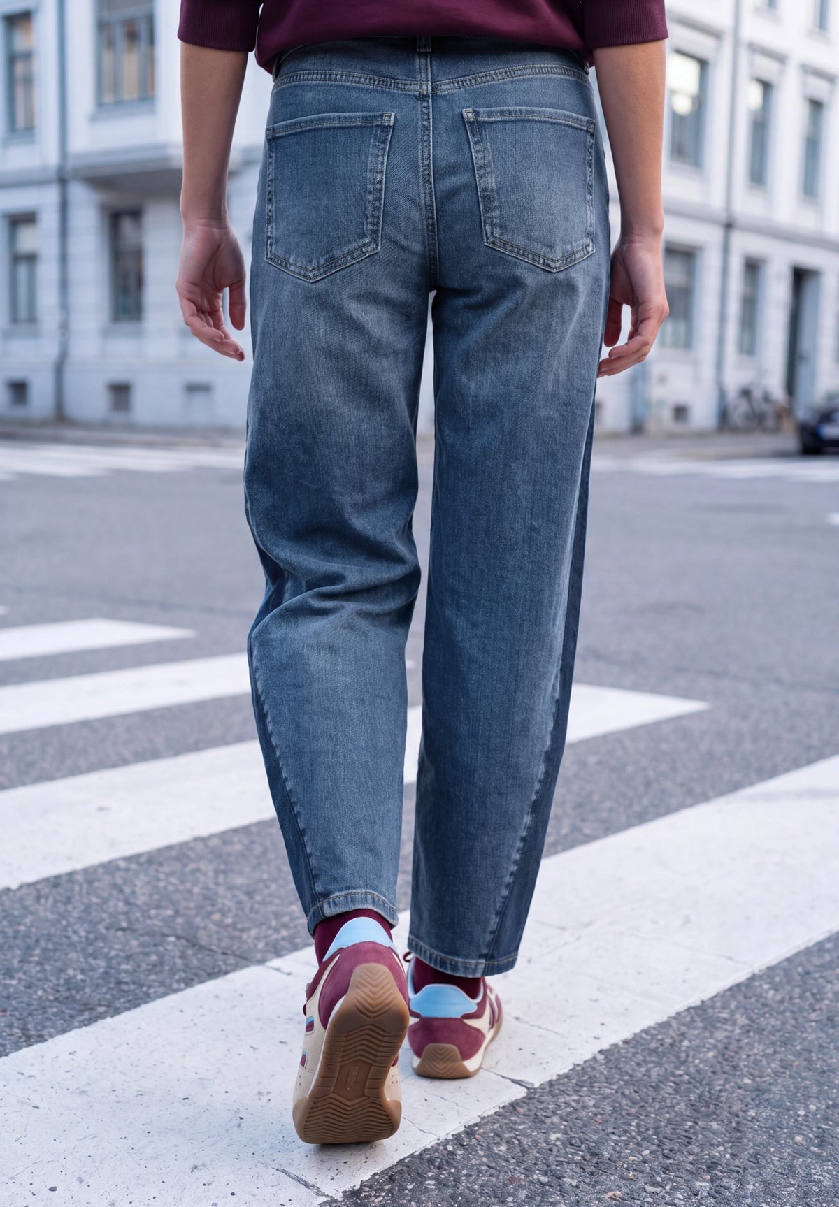 Street One Studio Damen Hosen  Mid Blue