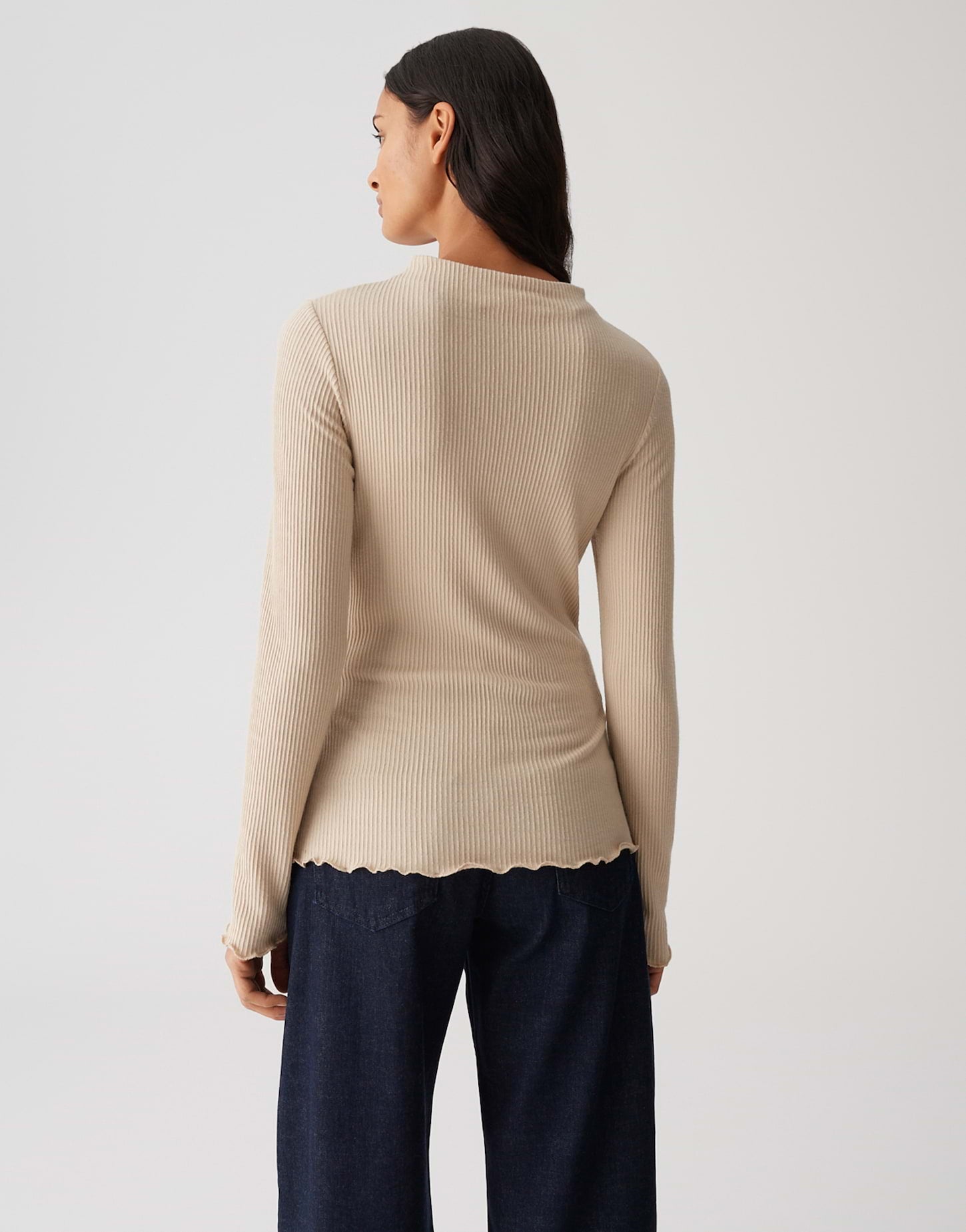 Opus Damen T-Shirts Macadamia