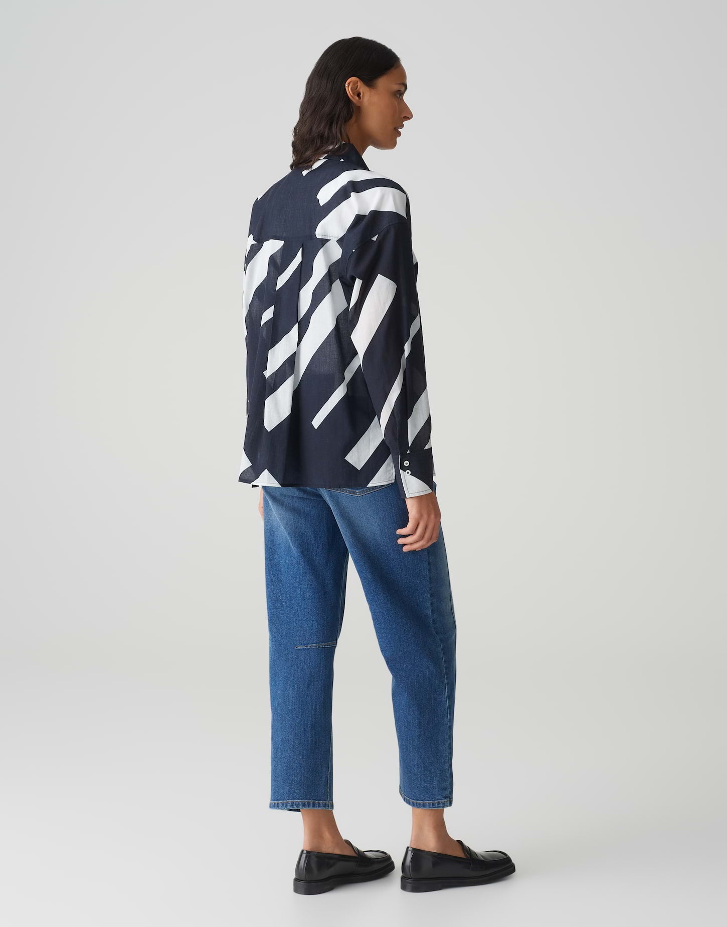 Opus Damen Blusen Coal Blue