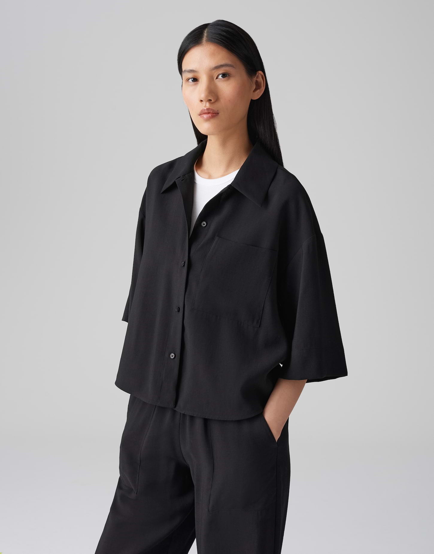 Opus Damen Blusen Black